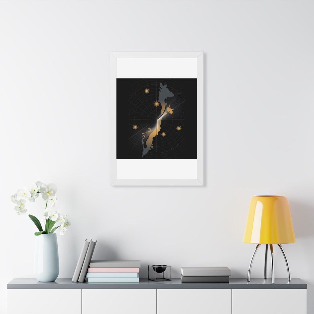 Total Solar Eclipse 2026 Path Map Poster | Astronomy Wall Art