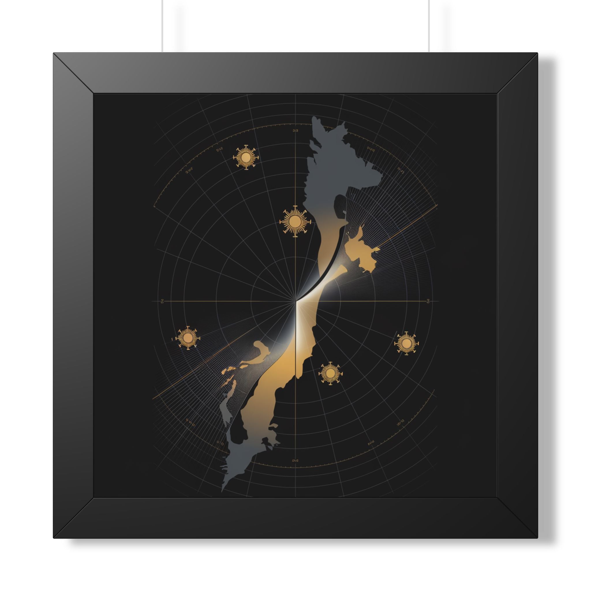 Total Solar Eclipse 2026 Path Map Poster | Astronomy Wall Art