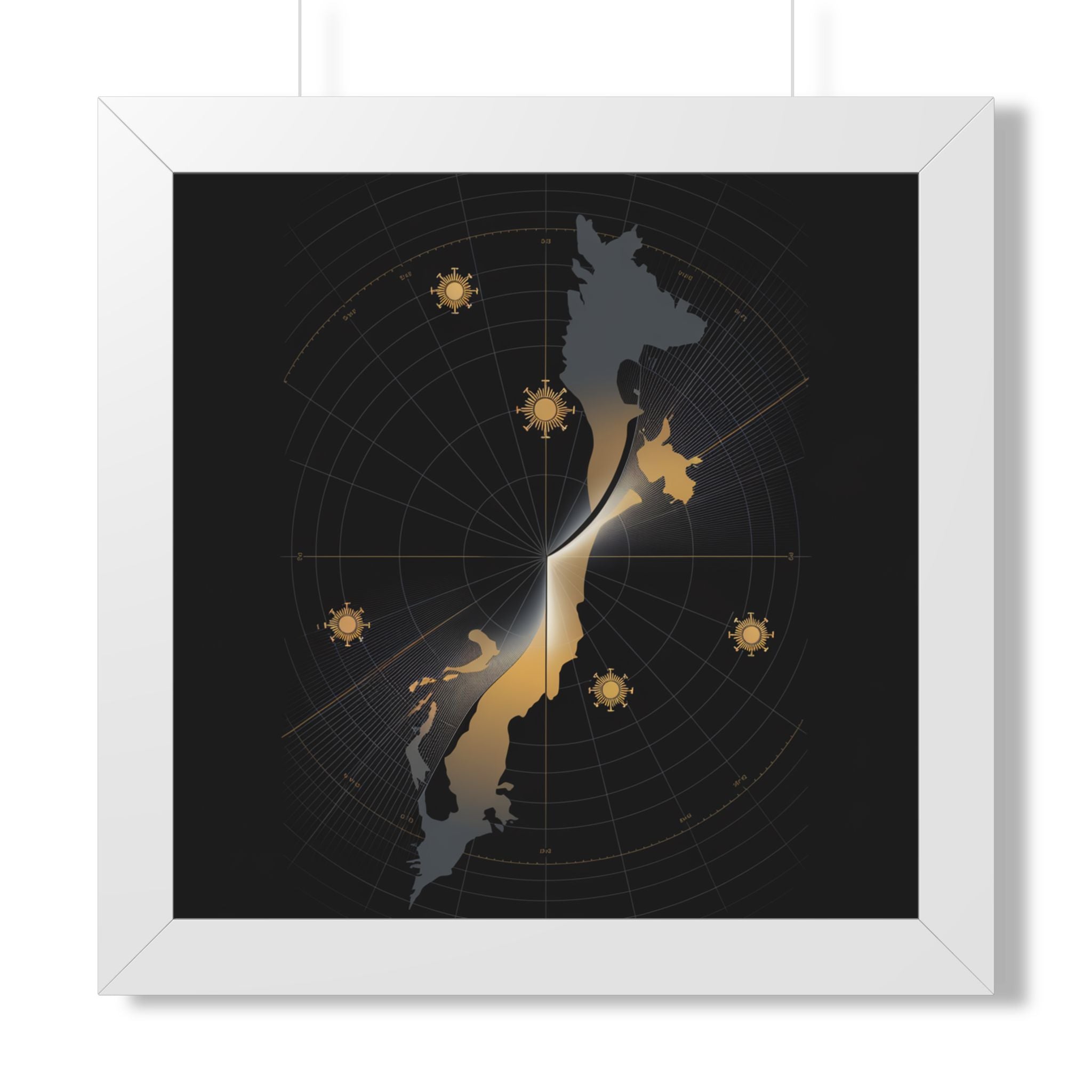 Total Solar Eclipse 2026 Path Map Poster | Astronomy Wall Art