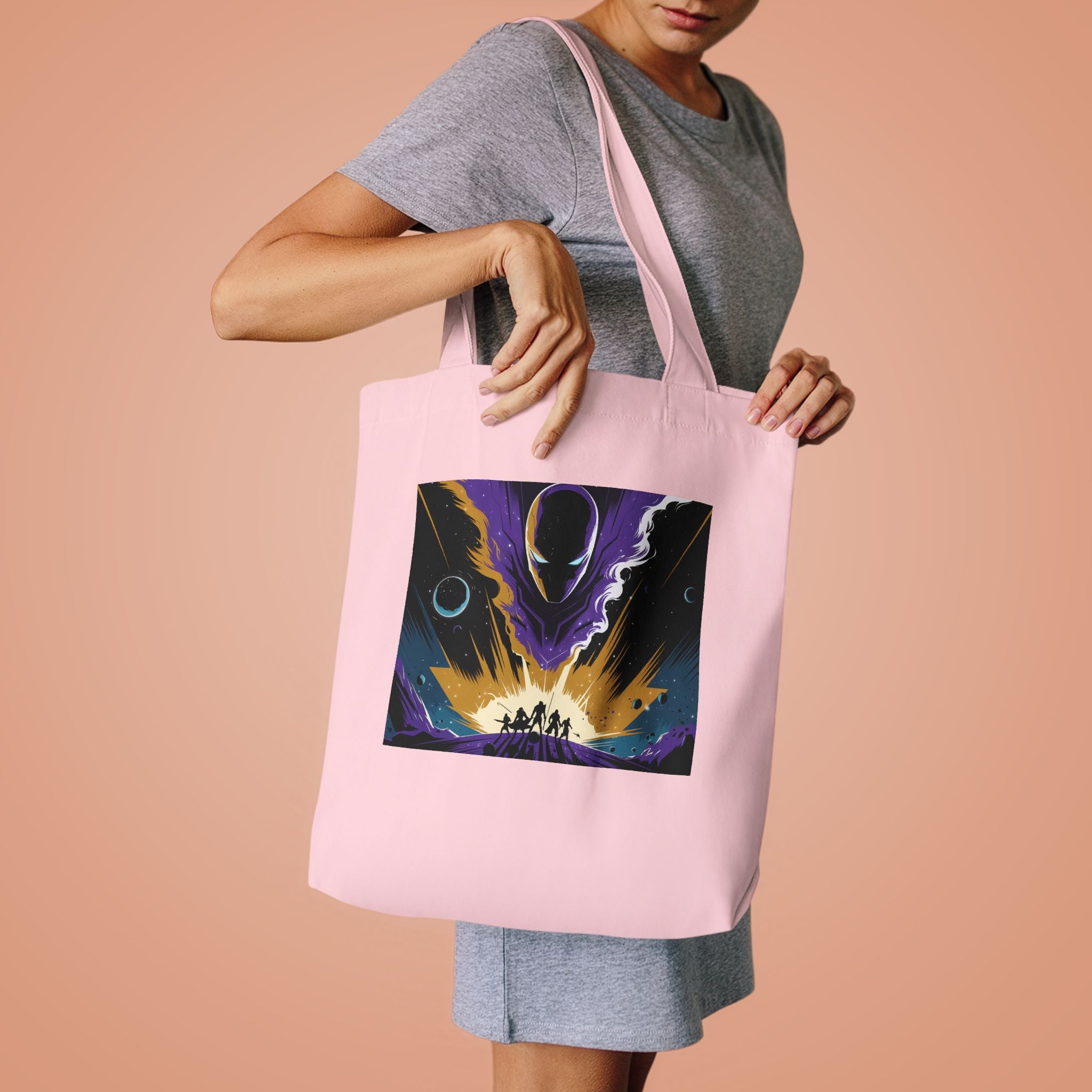 Superhero Fan Tote Bag | Minimalist Hero Canvas Bag