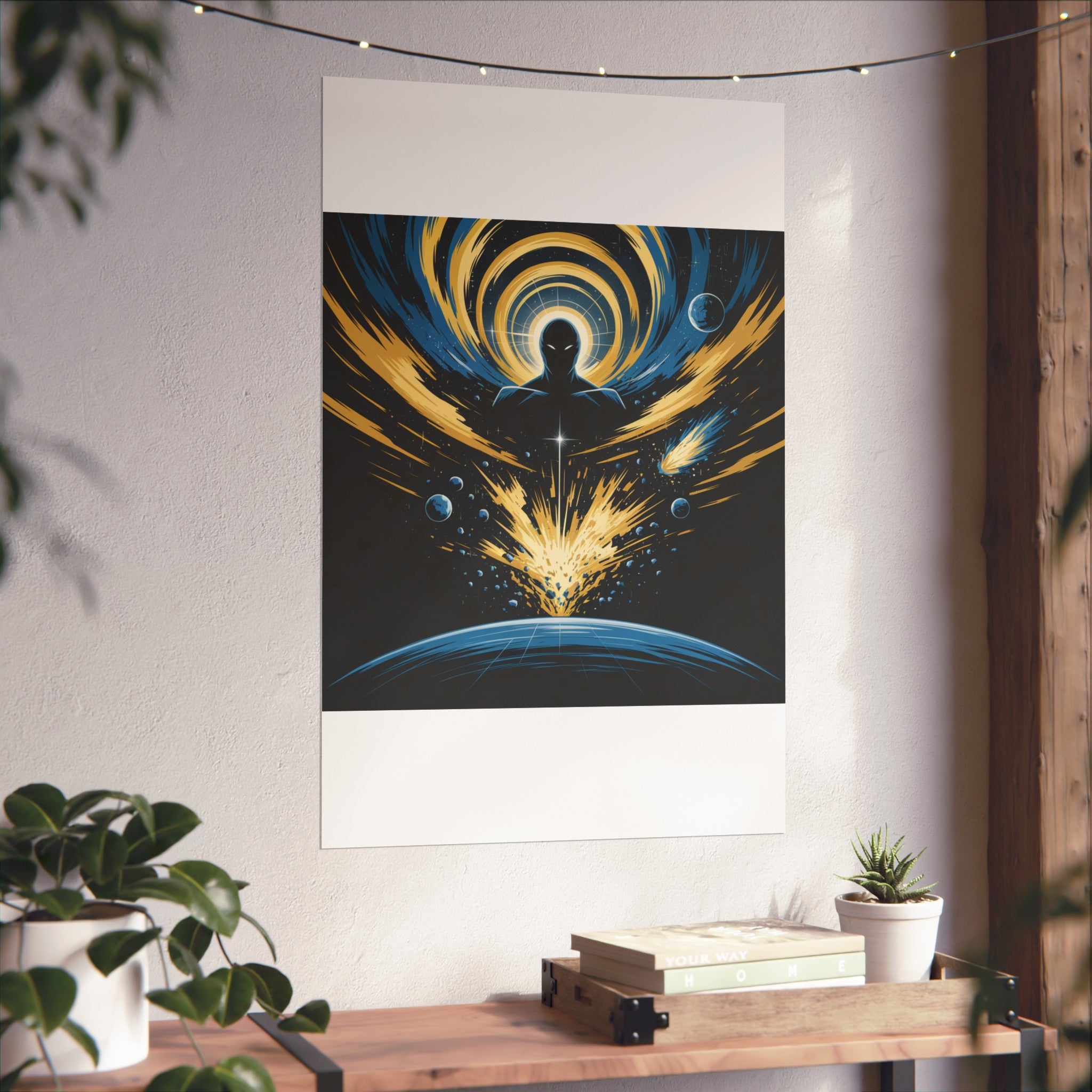 Cosmic Villain Art Print | Epic Sci-Fi Space Poster 18x24