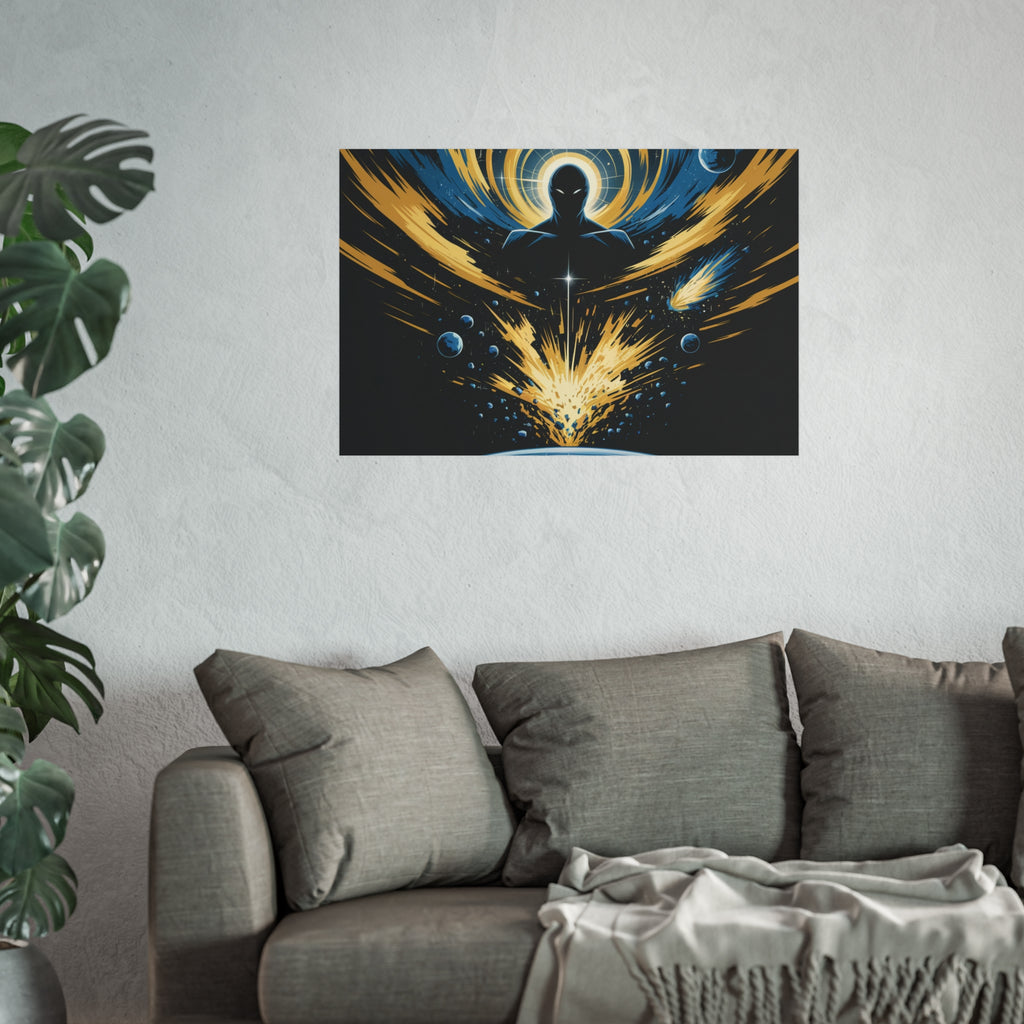 Cosmic Villain Art Print | Epic Sci-Fi Space Poster 18x24