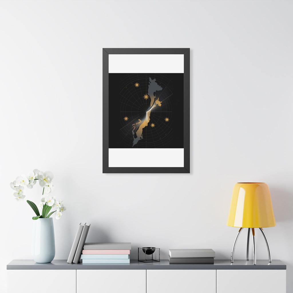 Total Solar Eclipse 2026 Path Map Poster | Astronomy Wall Art