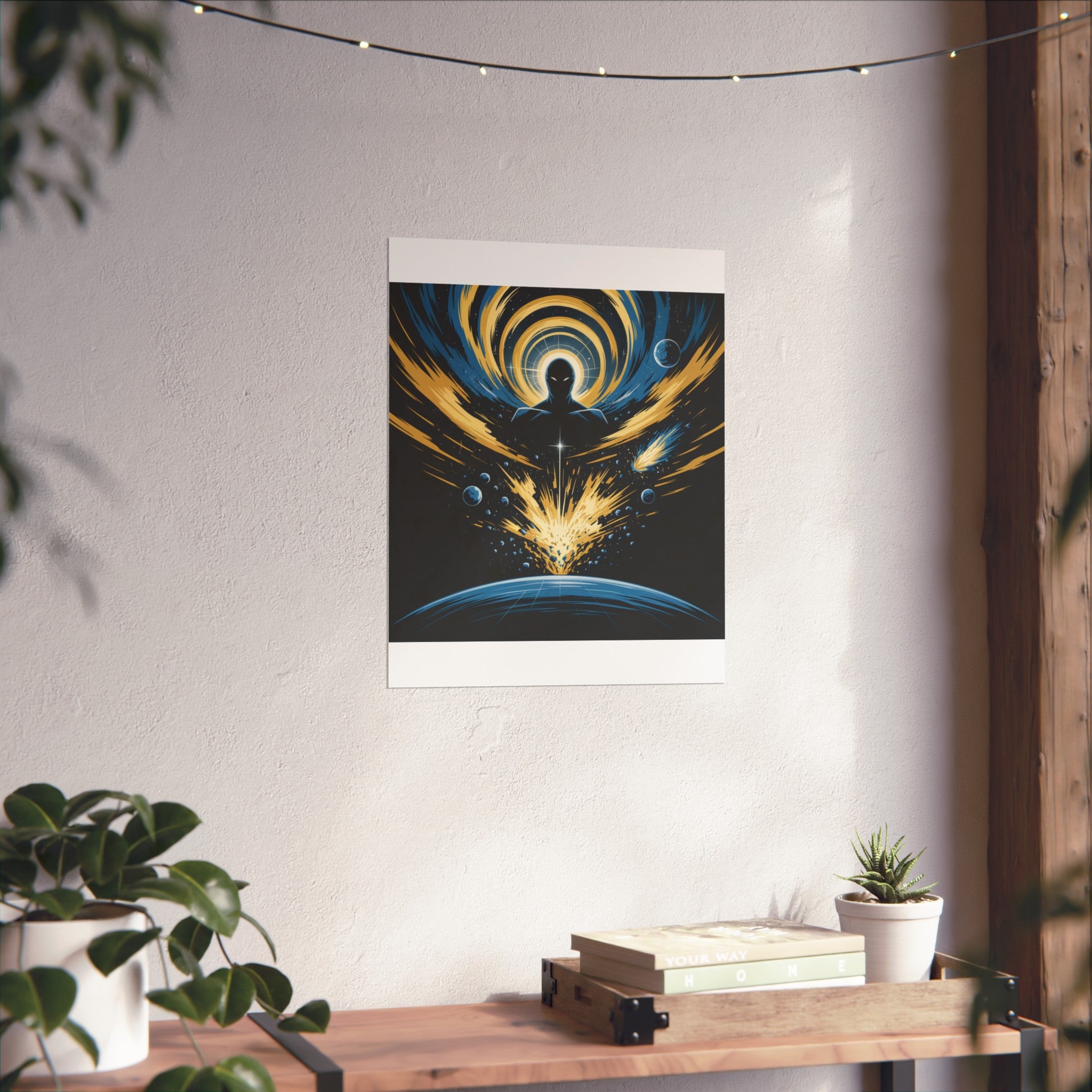 Cosmic Villain Art Print | Epic Sci-Fi Space Poster 18x24