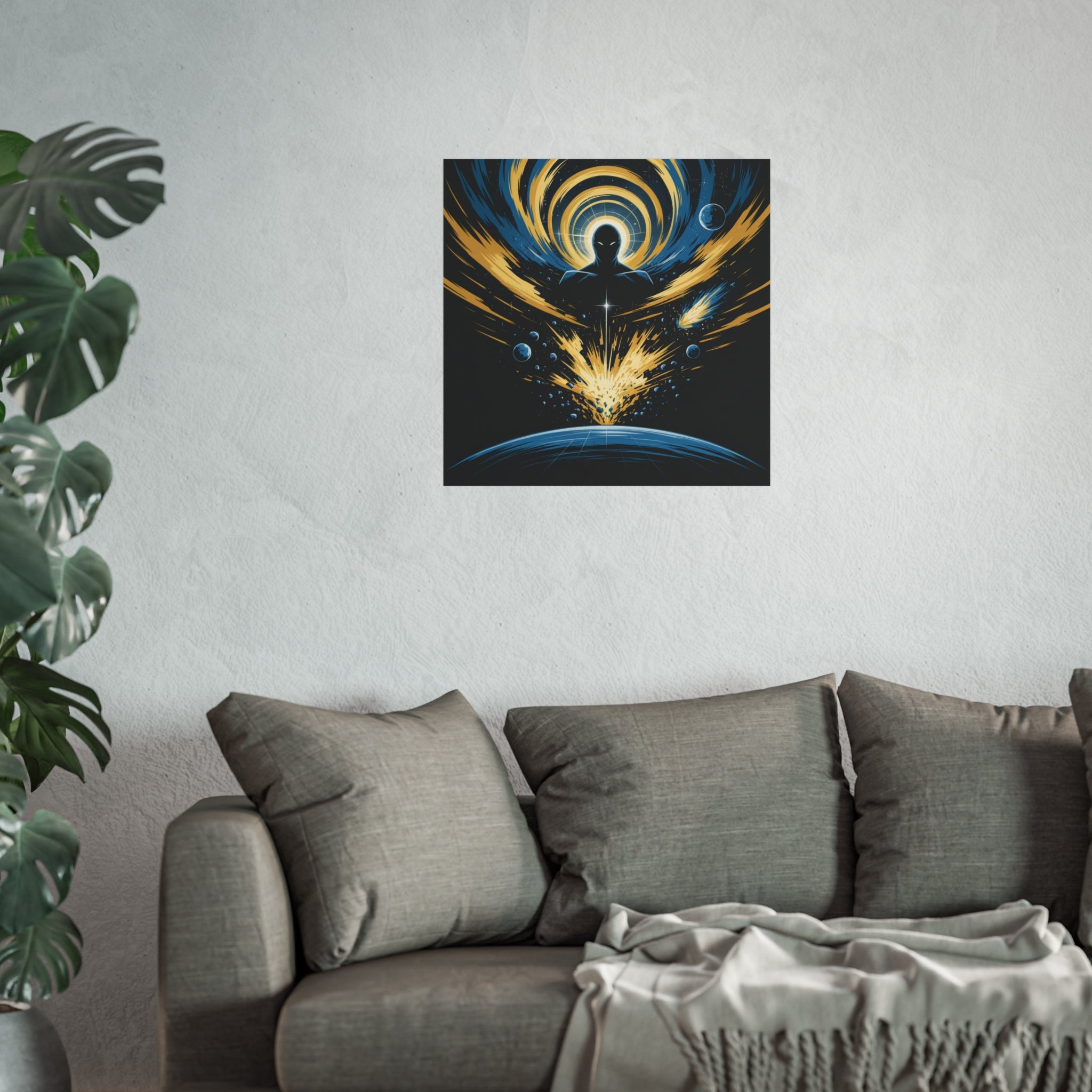 Cosmic Villain Art Print | Epic Sci-Fi Space Poster 18x24
