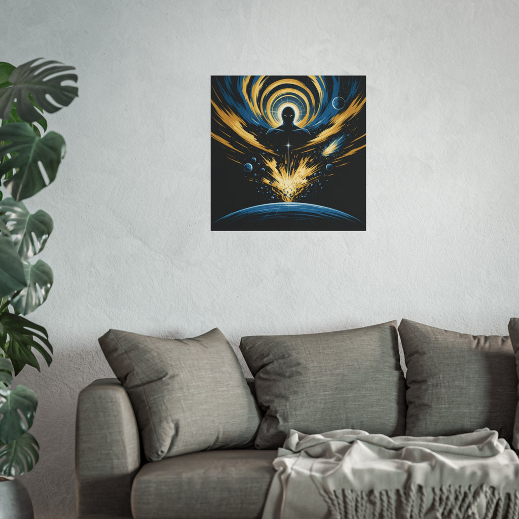 Cosmic Villain Art Print | Epic Sci-Fi Space Poster 18x24