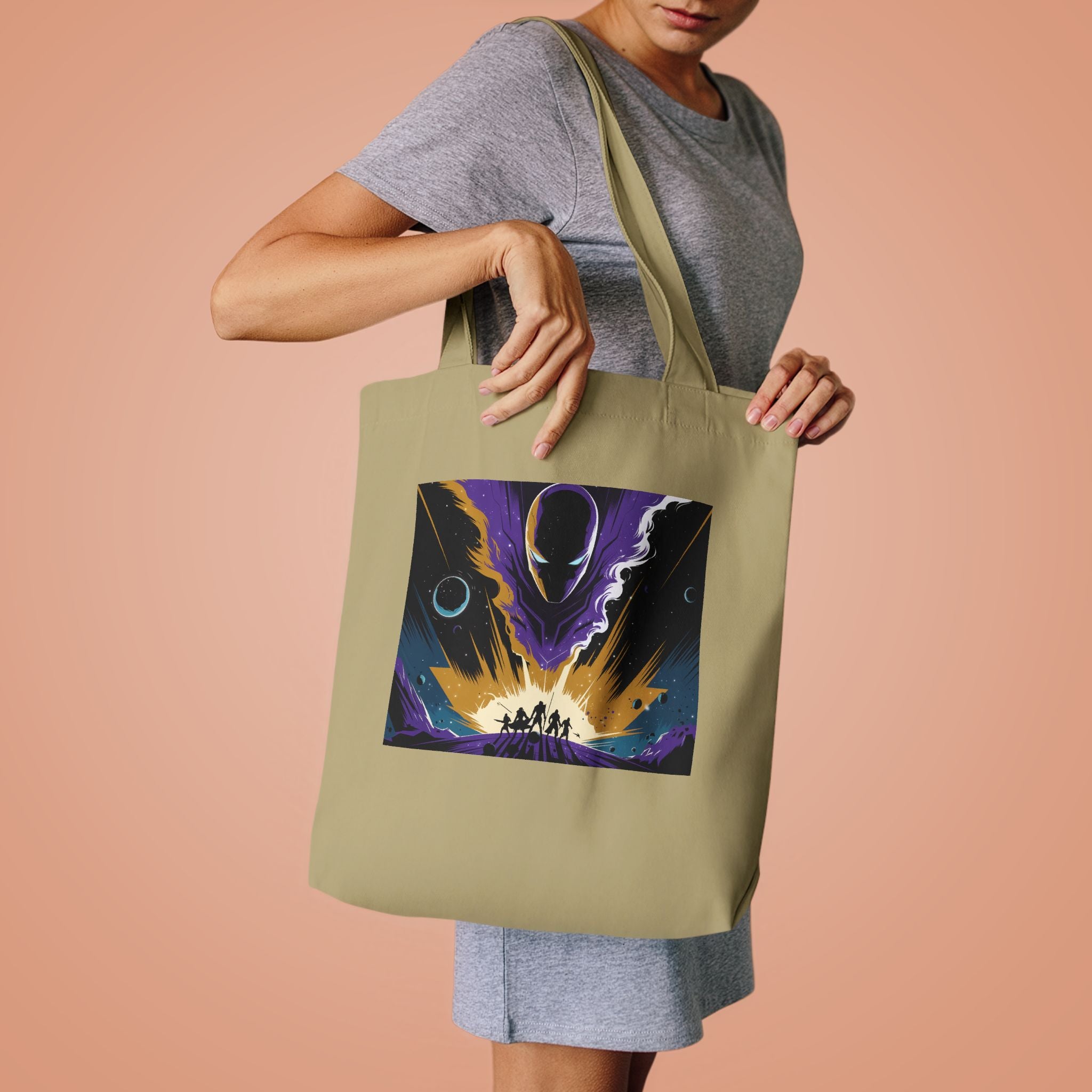 Superhero Fan Tote Bag – Minimalist Hero Canvas Bag
