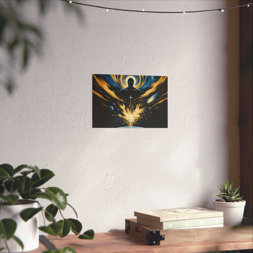 Cosmic Villain Art Print | Epic Sci-Fi Space Poster 18x24