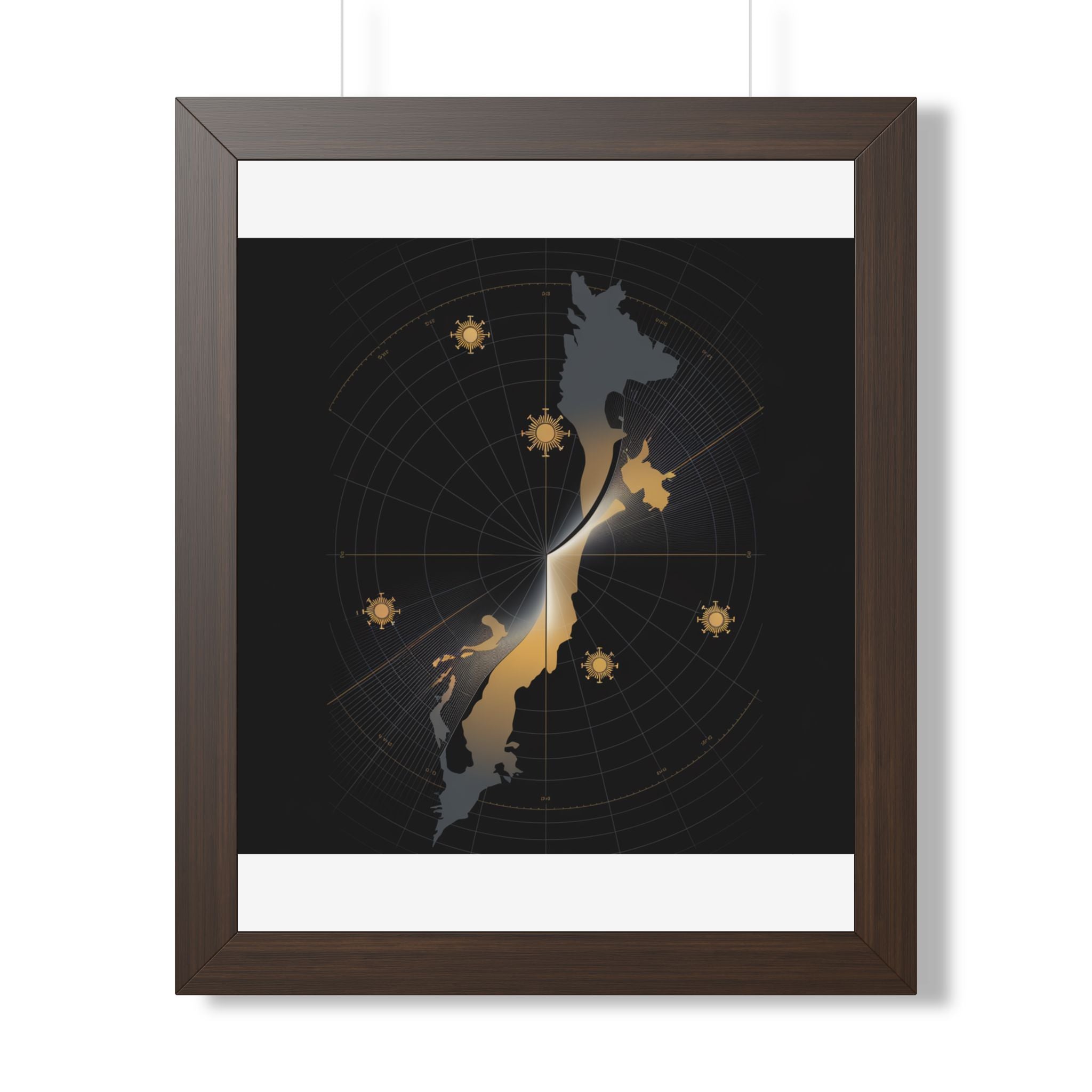 Total Solar Eclipse 2026 Path Map Poster | Astronomy Wall Art