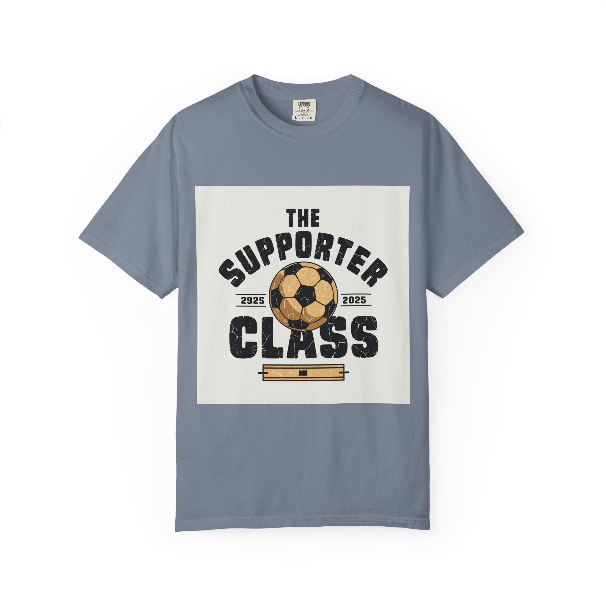 Vintage Football Fan T-Shirt 2026 Blokecore Supporter Garment Dyed