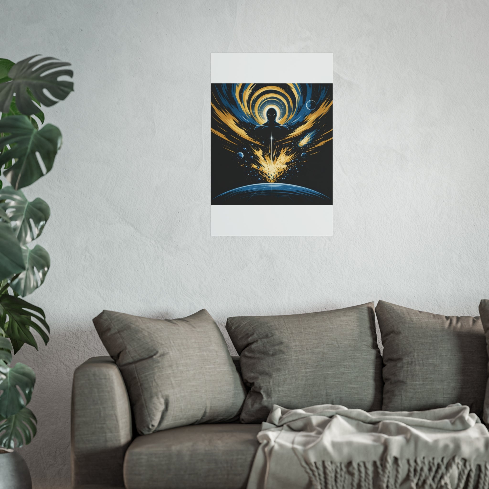 Cosmic Villain Art Print | Epic Sci-Fi Space Poster 18x24