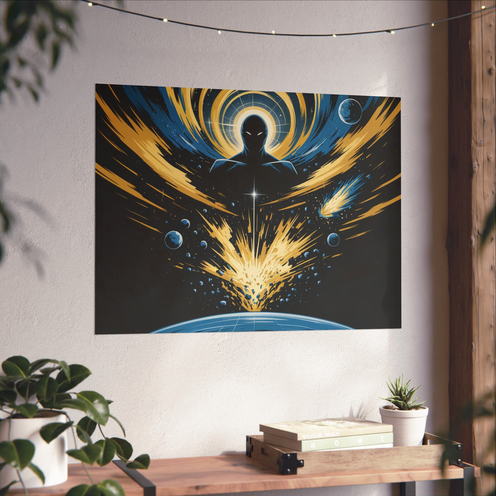 Cosmic Villain Art Print | Epic Sci-Fi Space Poster 18x24
