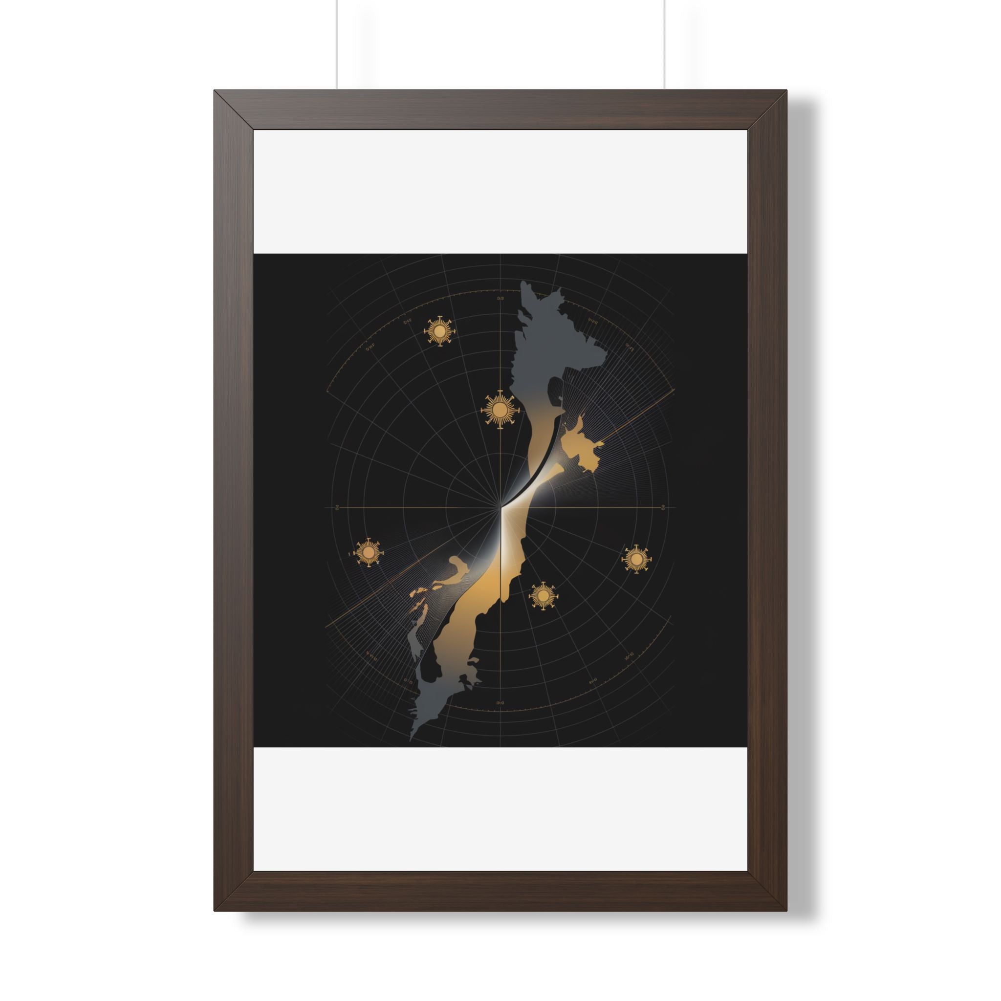 Total Solar Eclipse 2026 Path Map Poster | Astronomy Wall Art