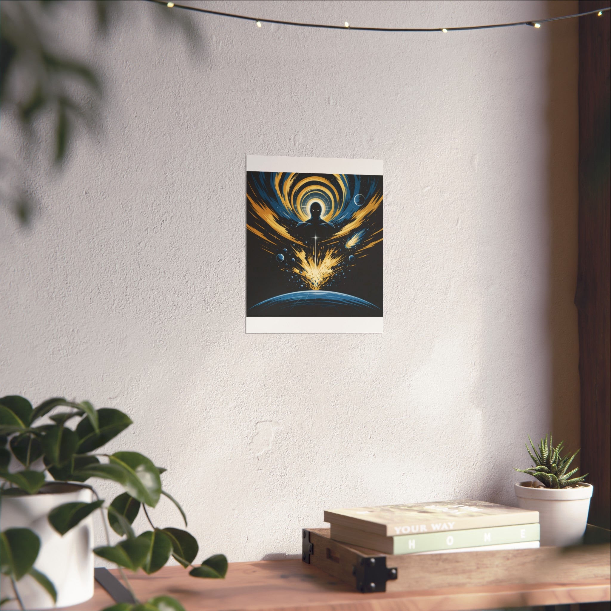 Cosmic Villain Art Print | Epic Sci-Fi Space Poster 18x24