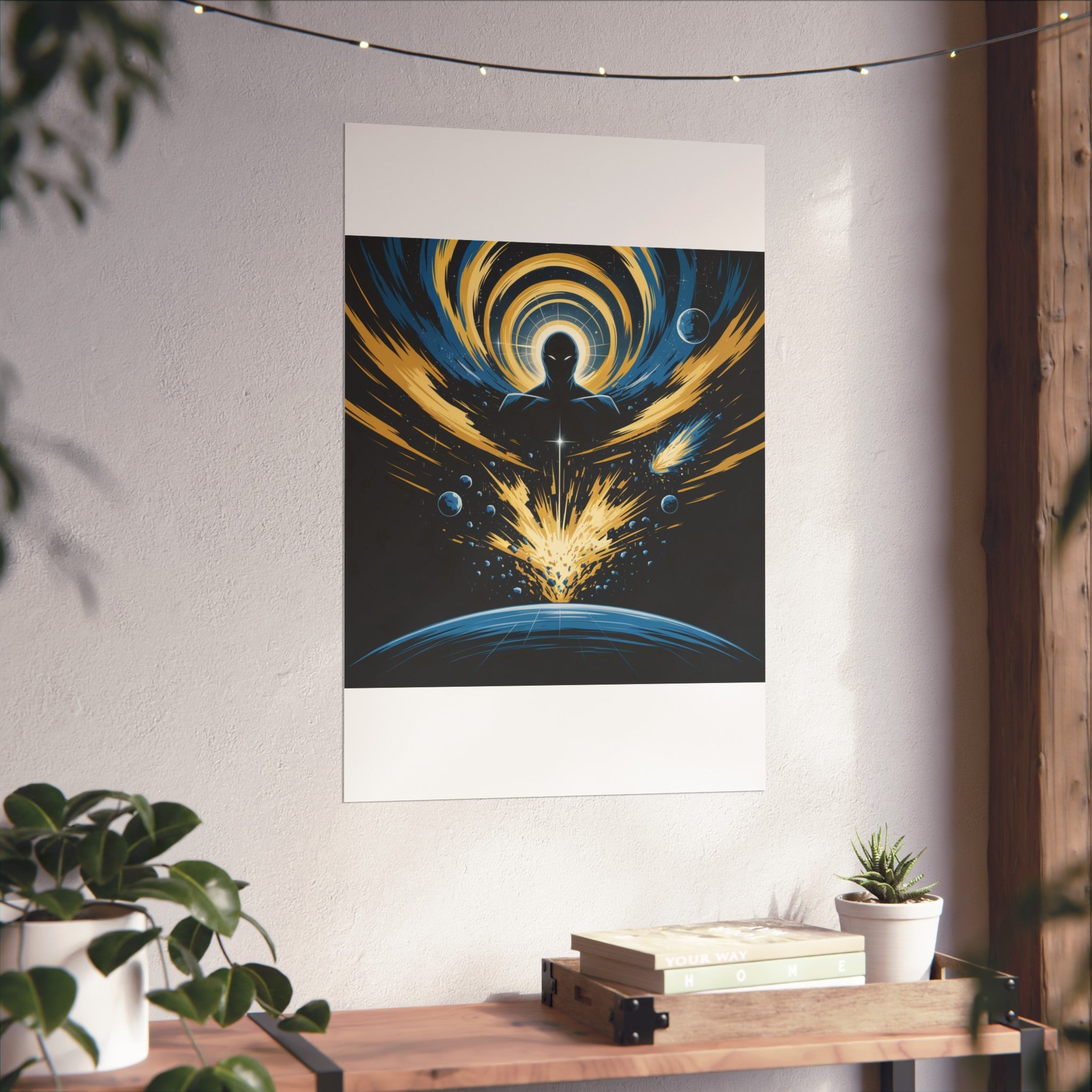 Cosmic Villain Art Print | Epic Sci-Fi Space Poster 18x24