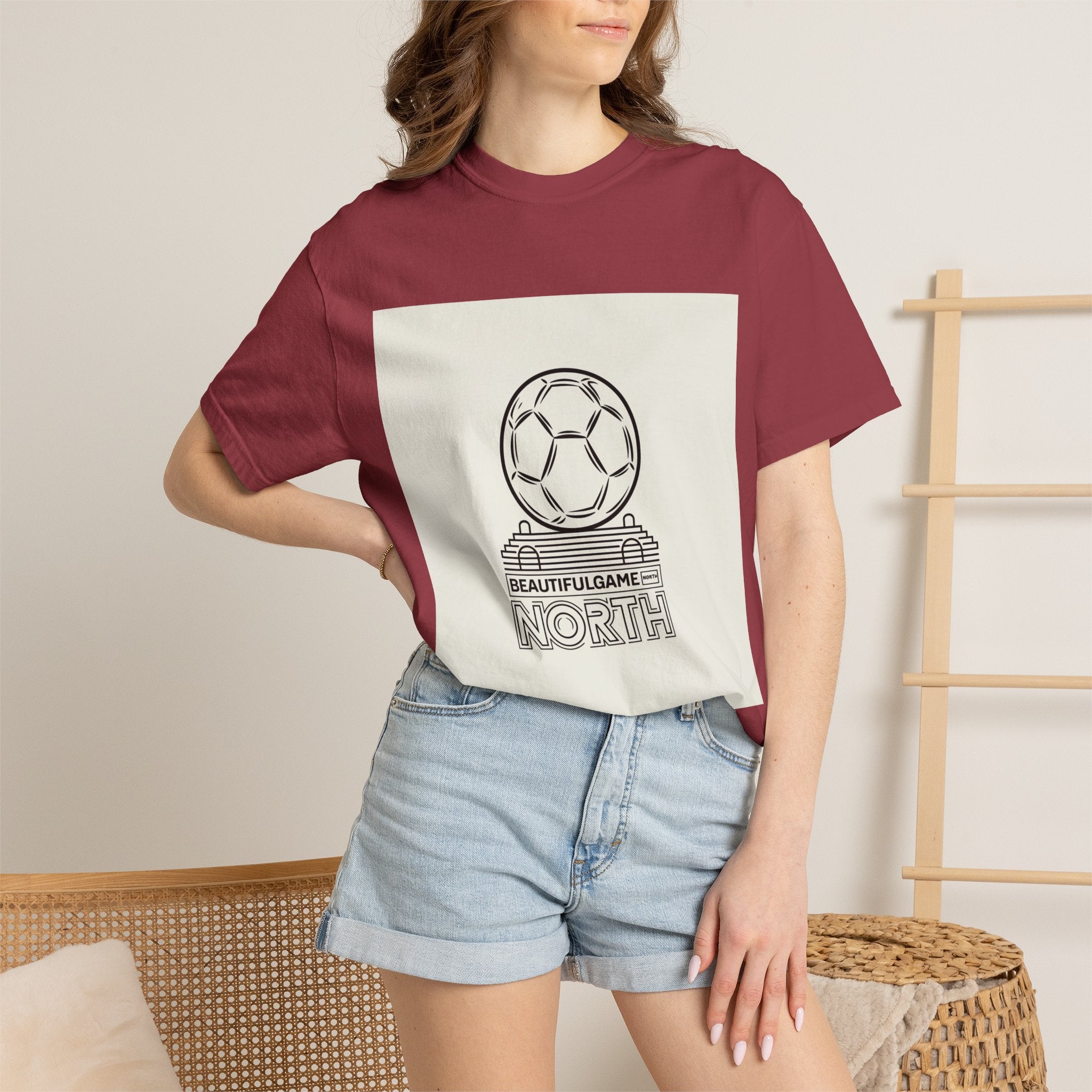 2026 Soccer Fan Vintage Garment Dyed T-Shirt Football Tee