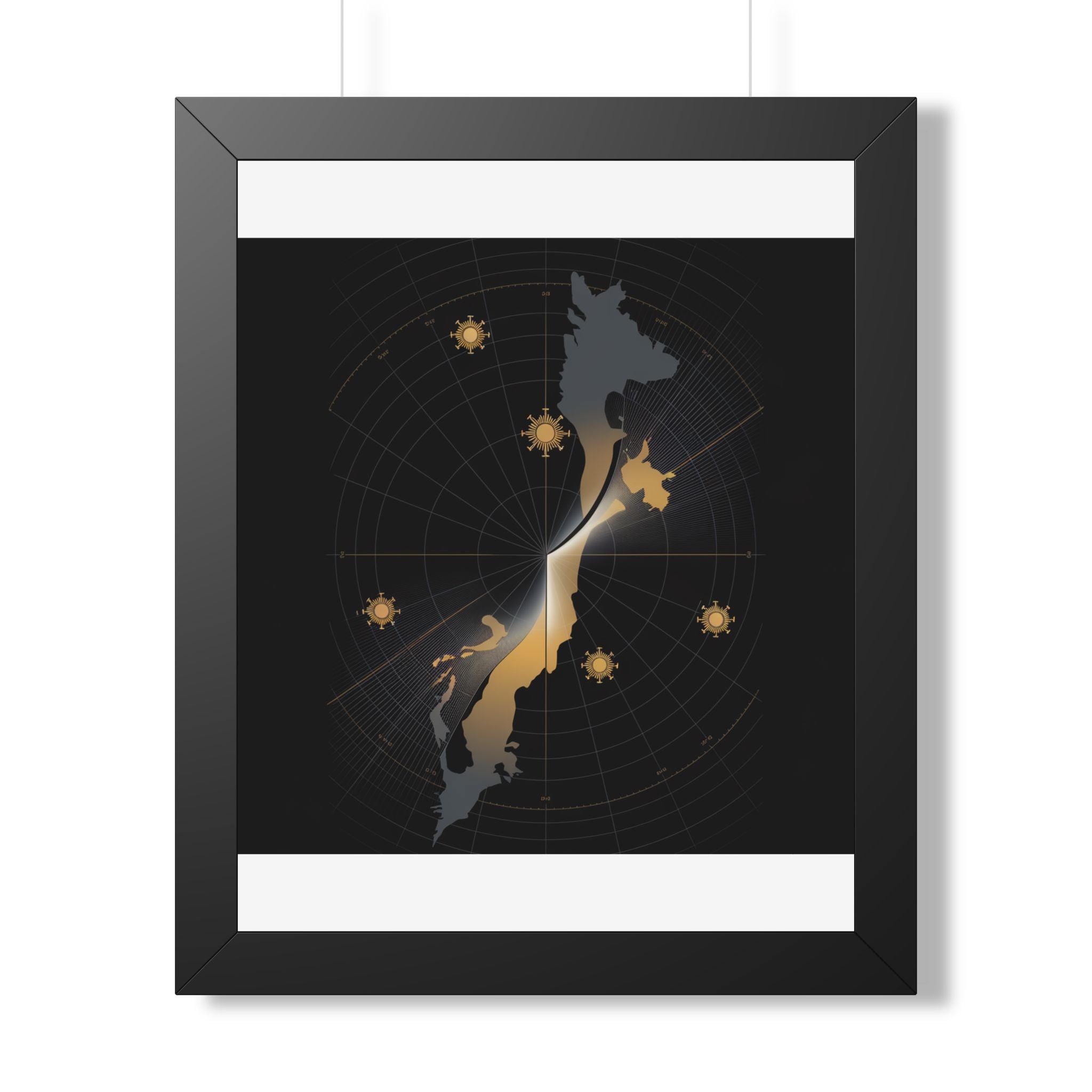 Total Solar Eclipse 2026 Path Map Poster | Astronomy Wall Art