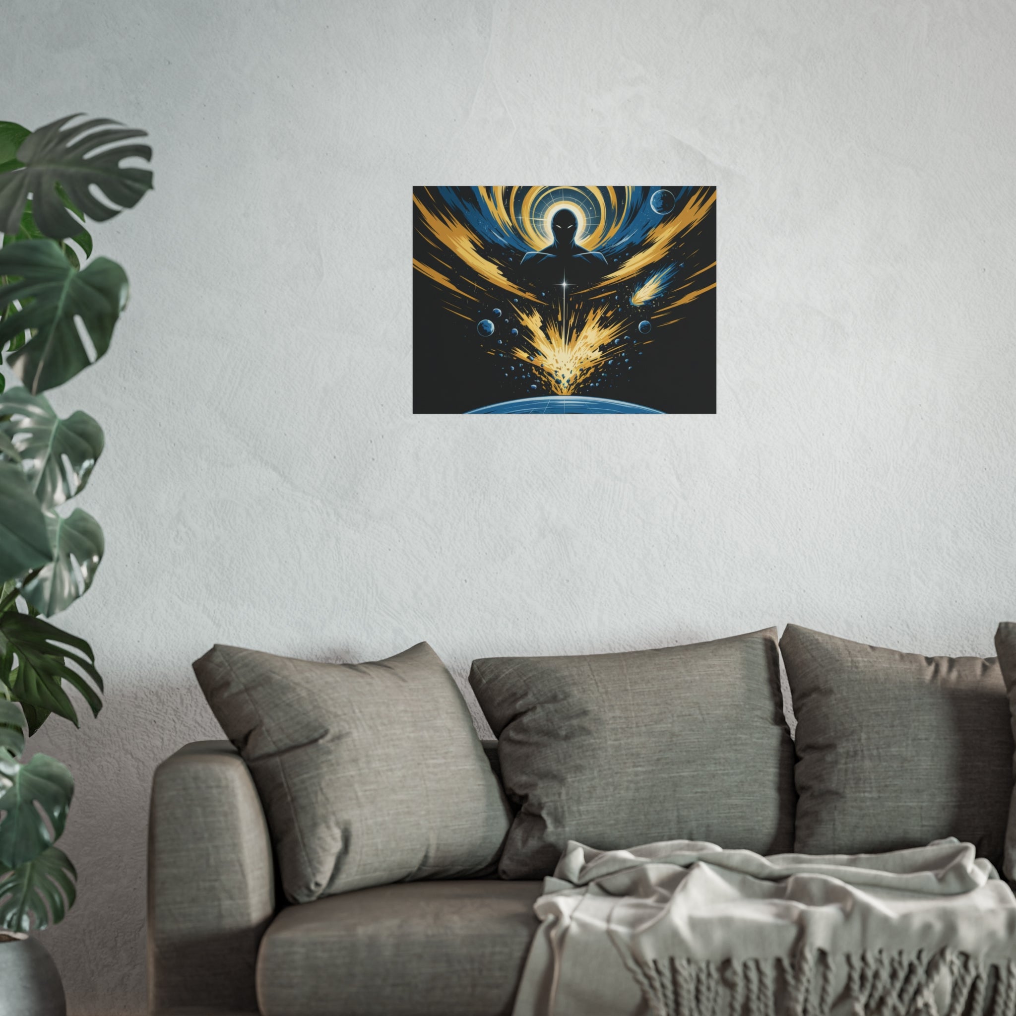 Cosmic Villain Art Print | Epic Sci-Fi Space Poster 18x24