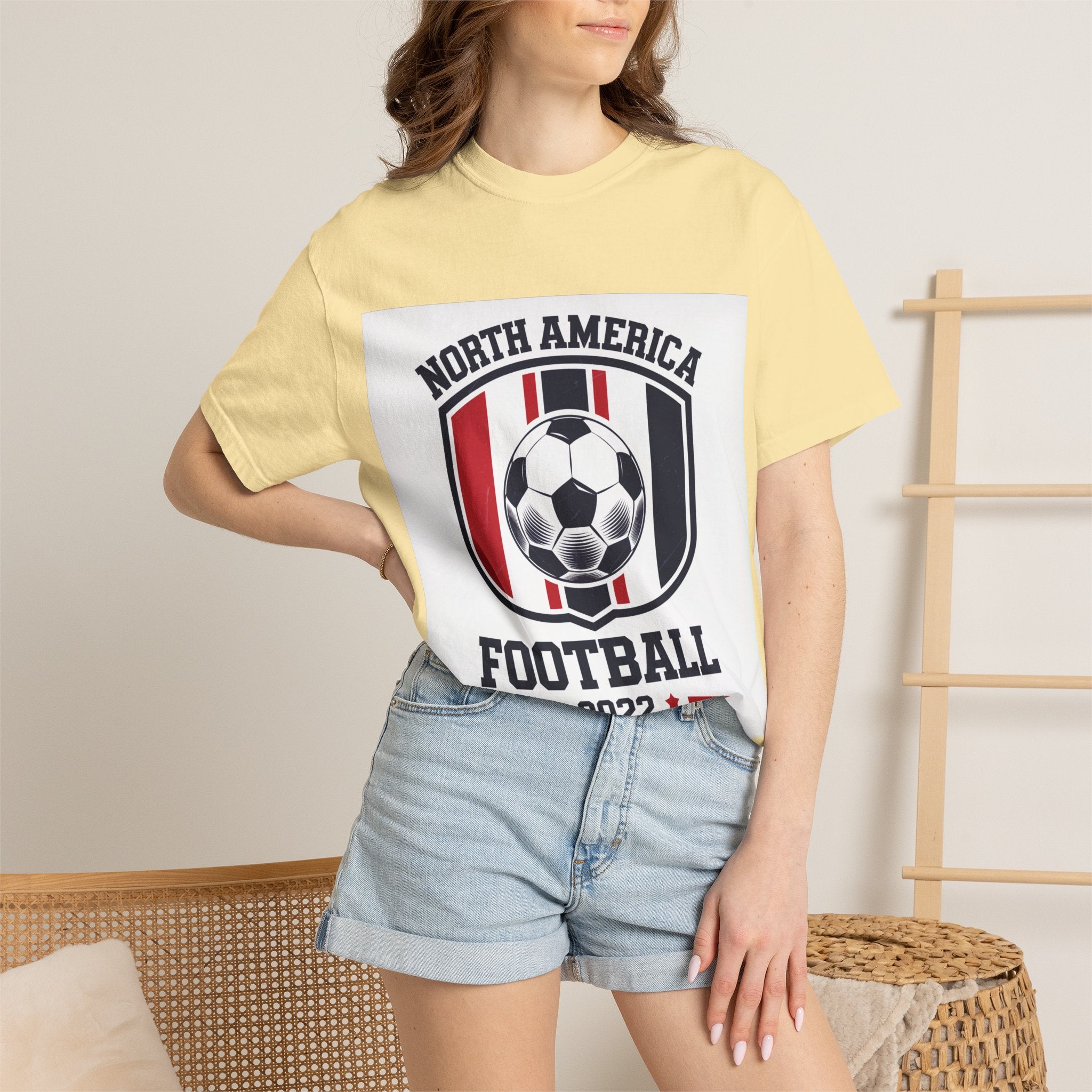 North America Soccer 2026 Vintage Garment Dyed Fan Tee