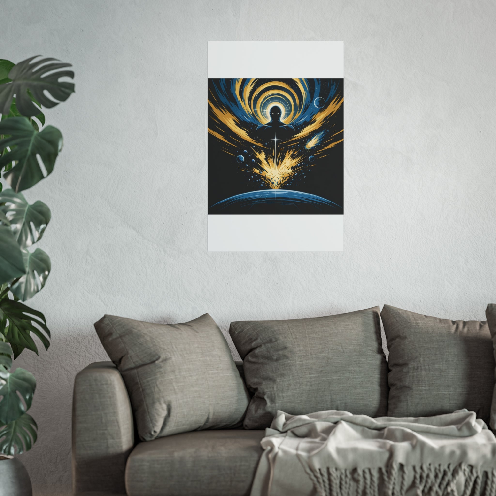 Cosmic Villain Art Print | Epic Sci-Fi Space Poster 18x24