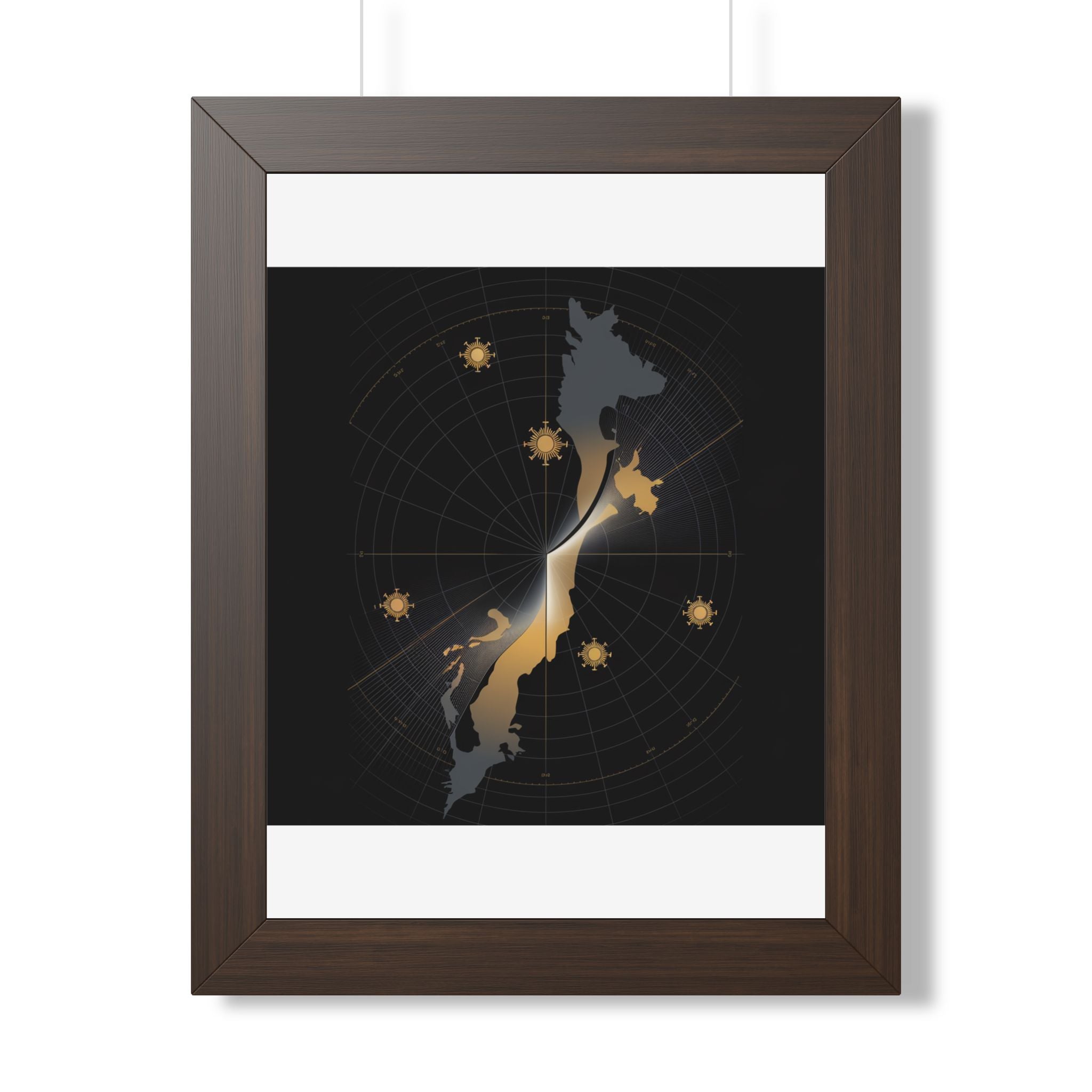 Total Solar Eclipse 2026 Path Map Poster | Astronomy Wall Art