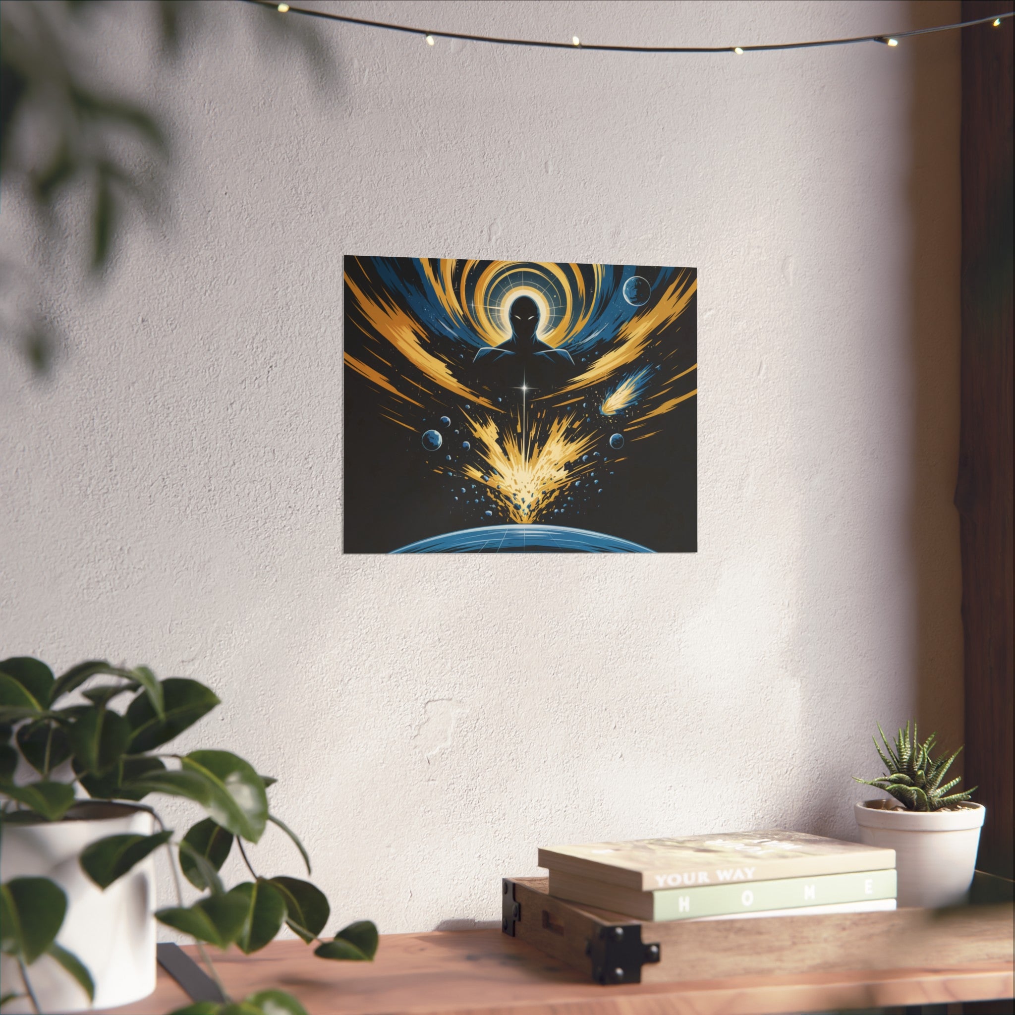 Cosmic Villain Art Print | Epic Sci-Fi Space Poster 18x24