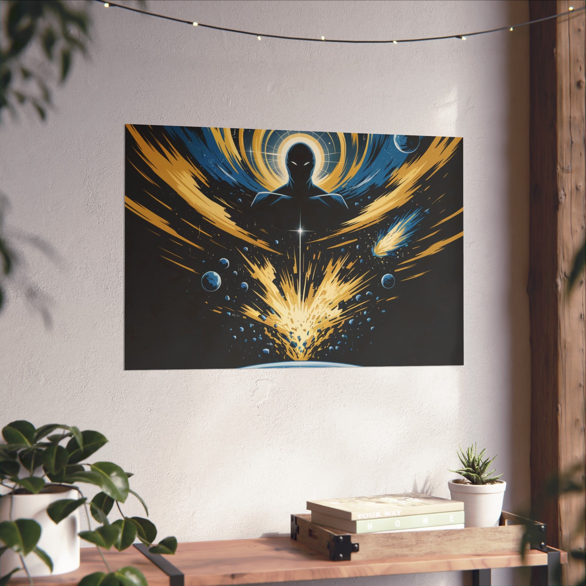 Cosmic Villain Art Print | Epic Sci-Fi Space Poster 18x24