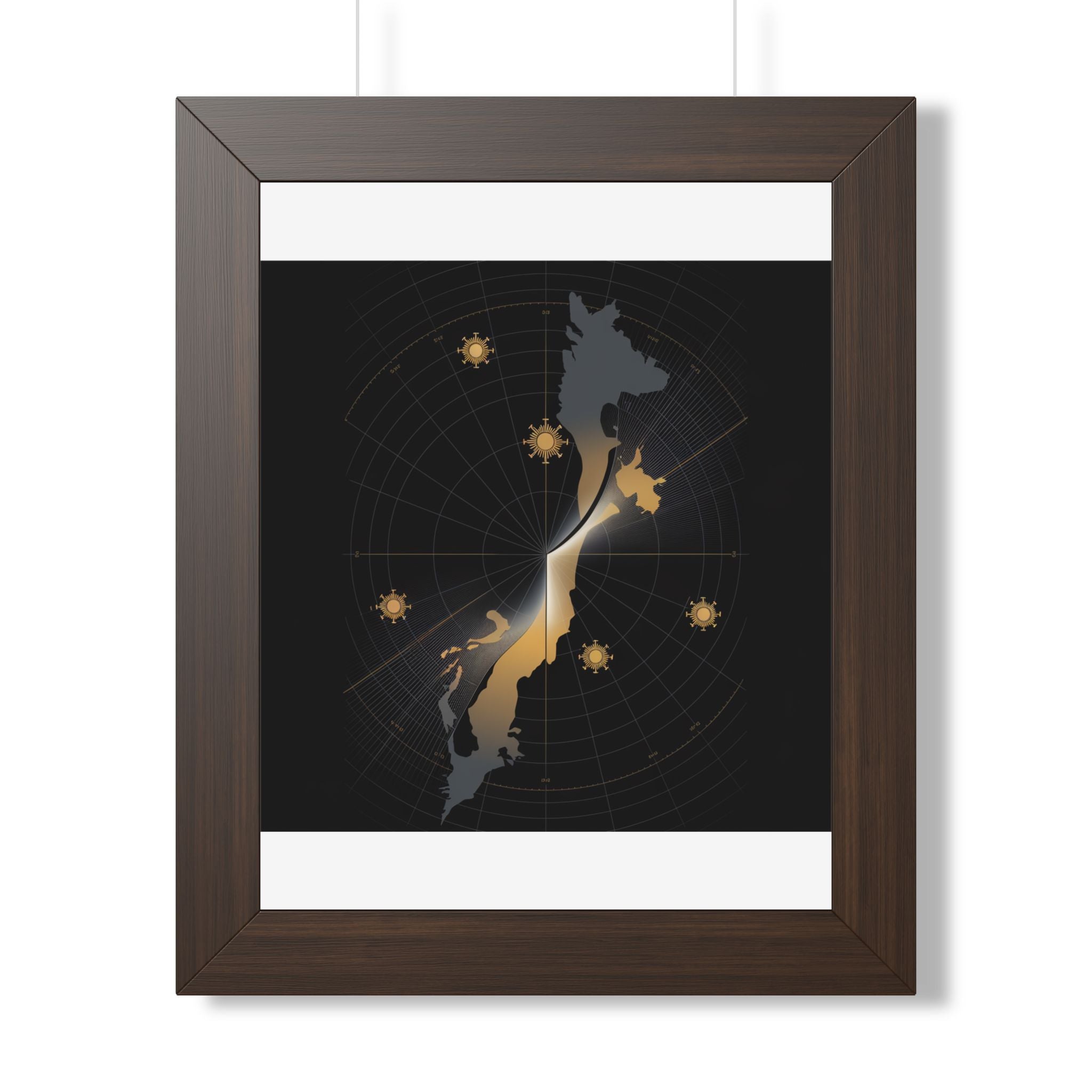 Total Solar Eclipse 2026 Path Map Poster | Astronomy Wall Art
