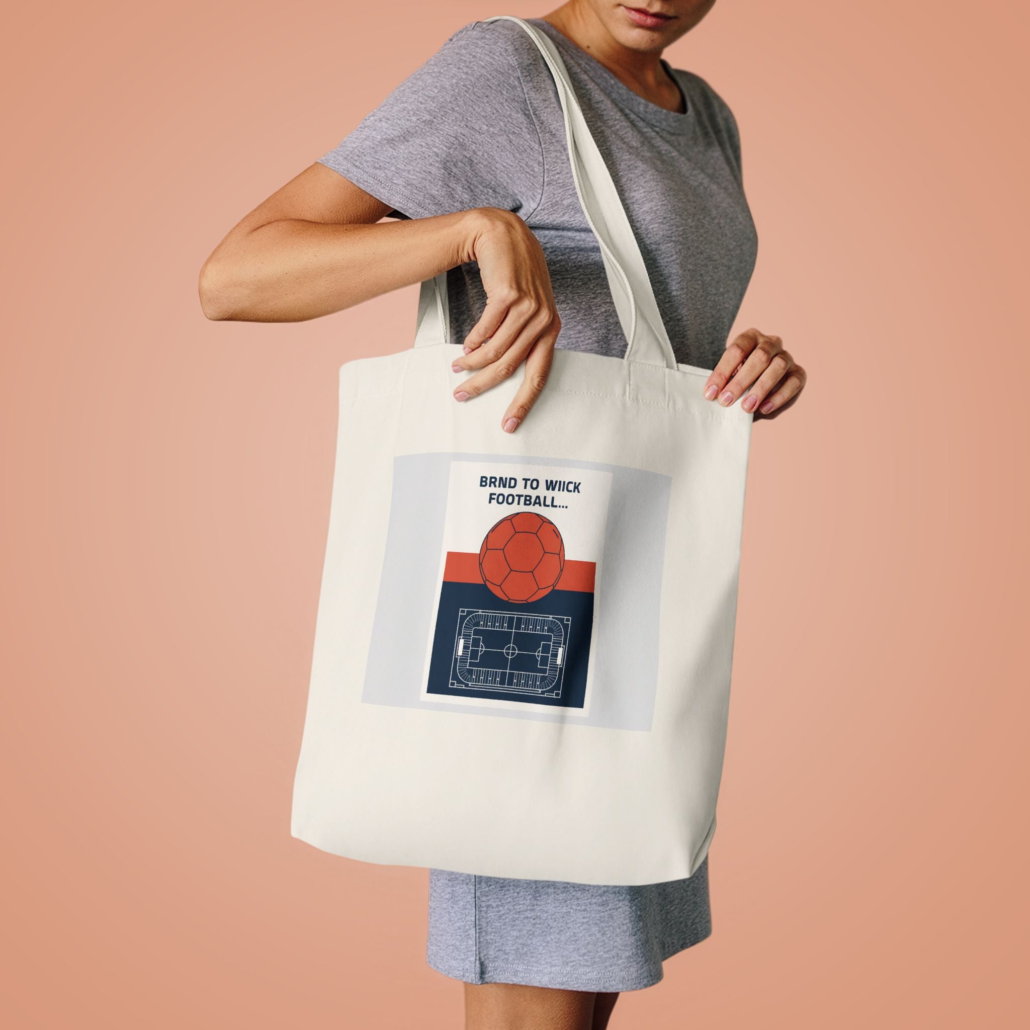 Football Fan Tote Bag 2026 — Vintage Soccer Poster Canvas Bag