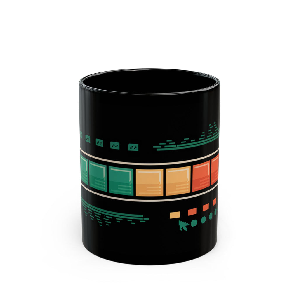 Gaming Coffee Mug Override Loading Bar Gamer Gift 11oz Black