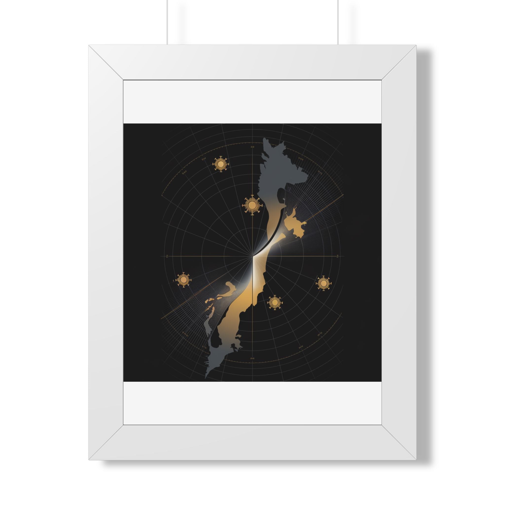 Total Solar Eclipse 2026 Path Map Poster | Astronomy Wall Art
