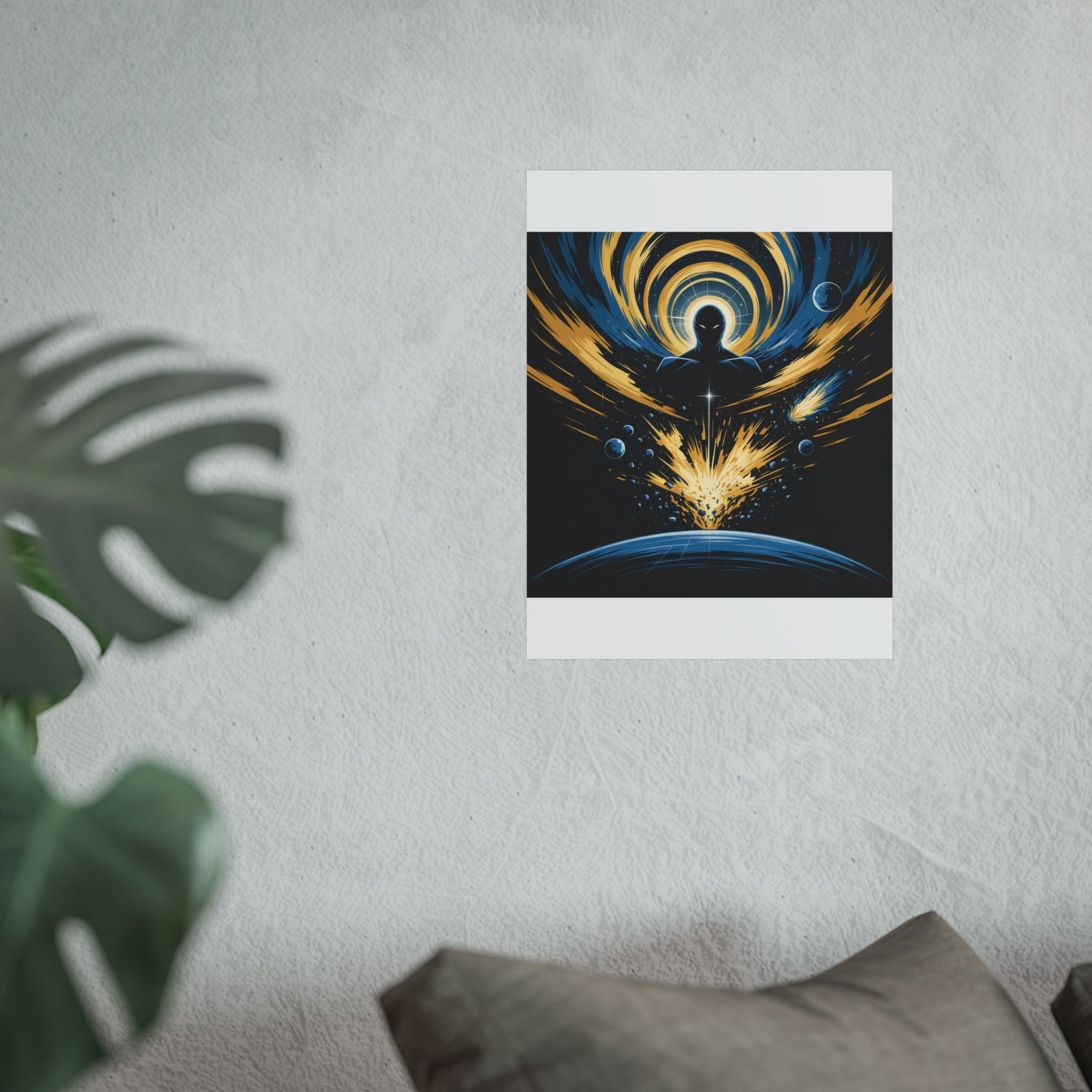Cosmic Villain Art Print | Epic Sci-Fi Space Poster 18x24