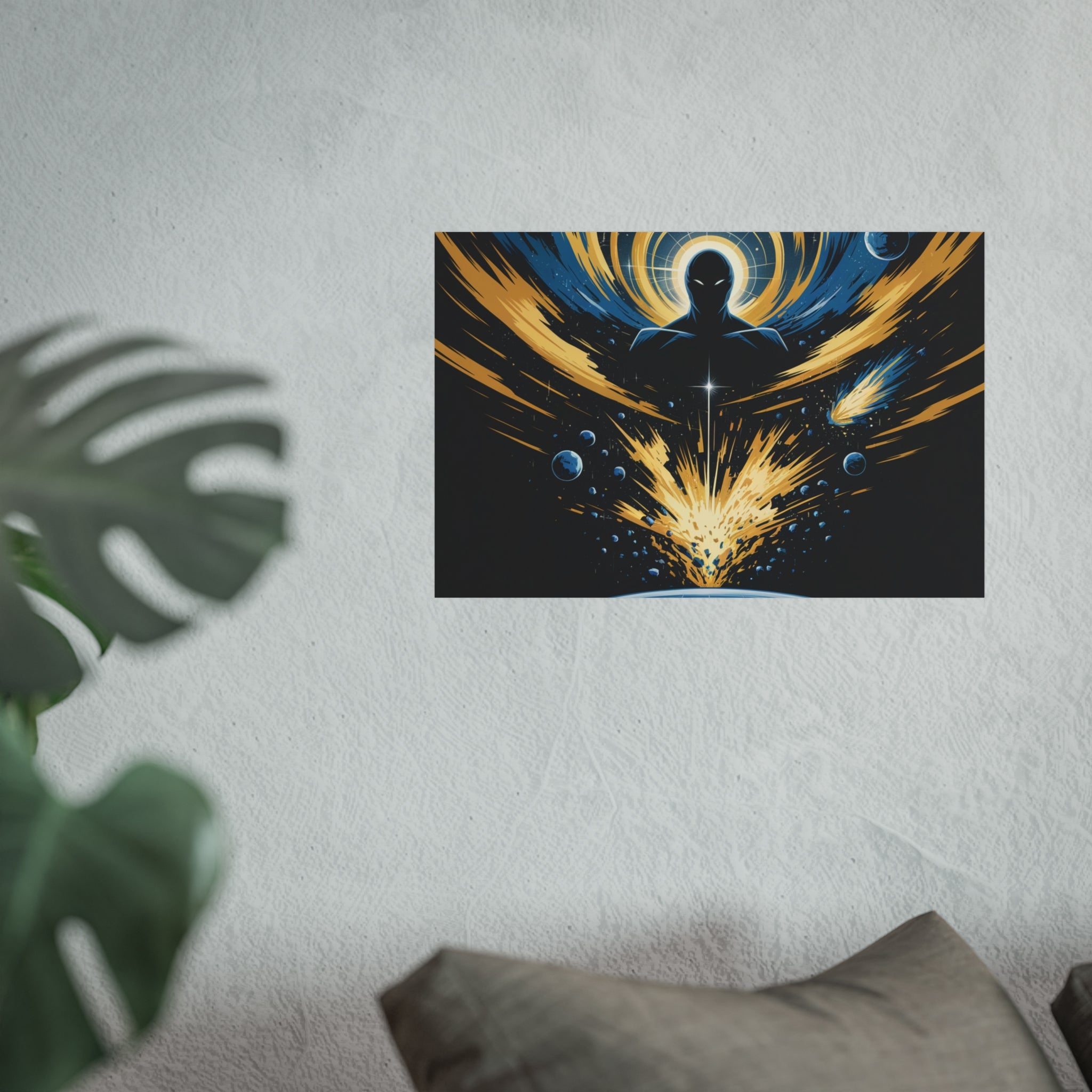 Cosmic Villain Art Print | Epic Sci-Fi Space Poster 18x24