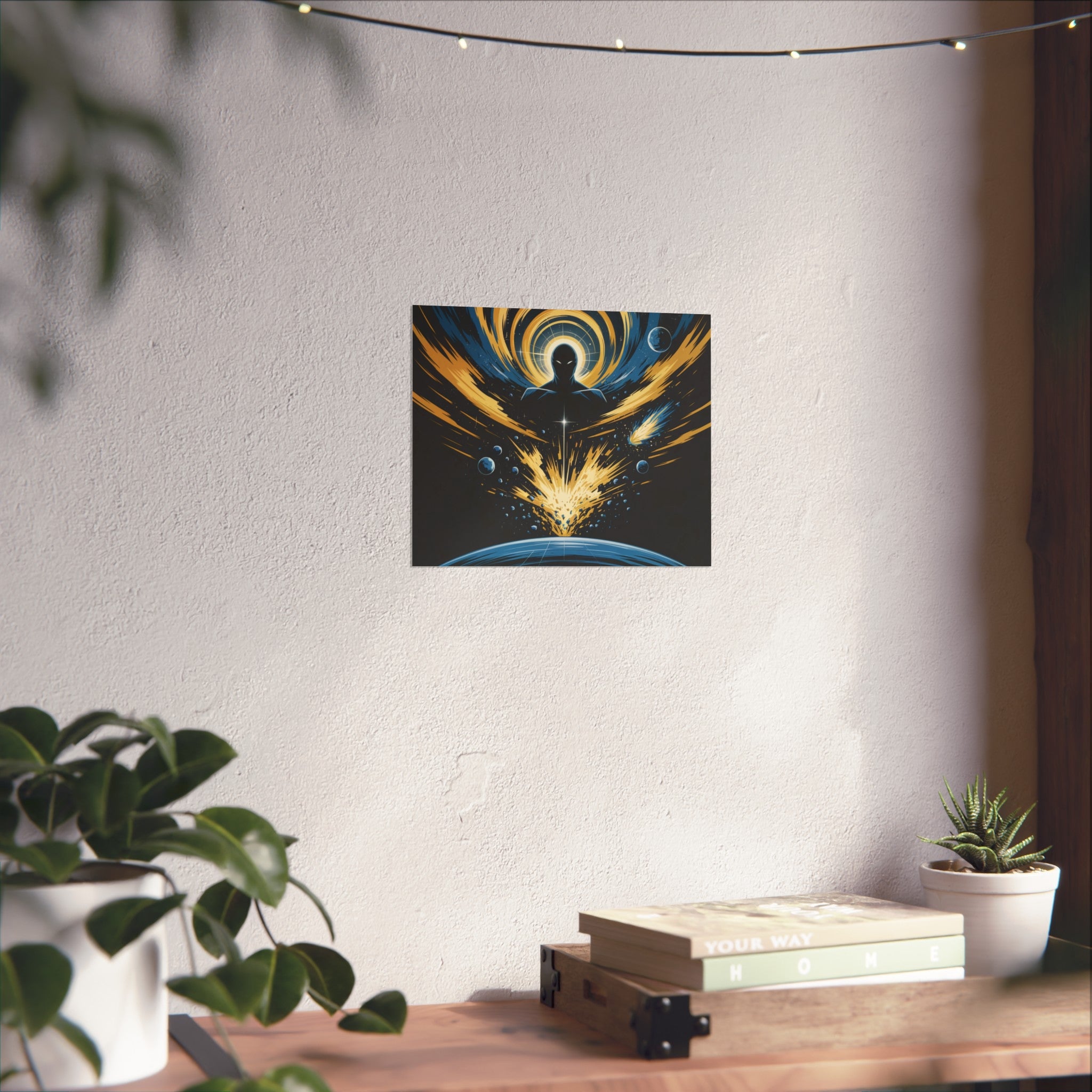 Cosmic Villain Art Print | Epic Sci-Fi Space Poster 18x24