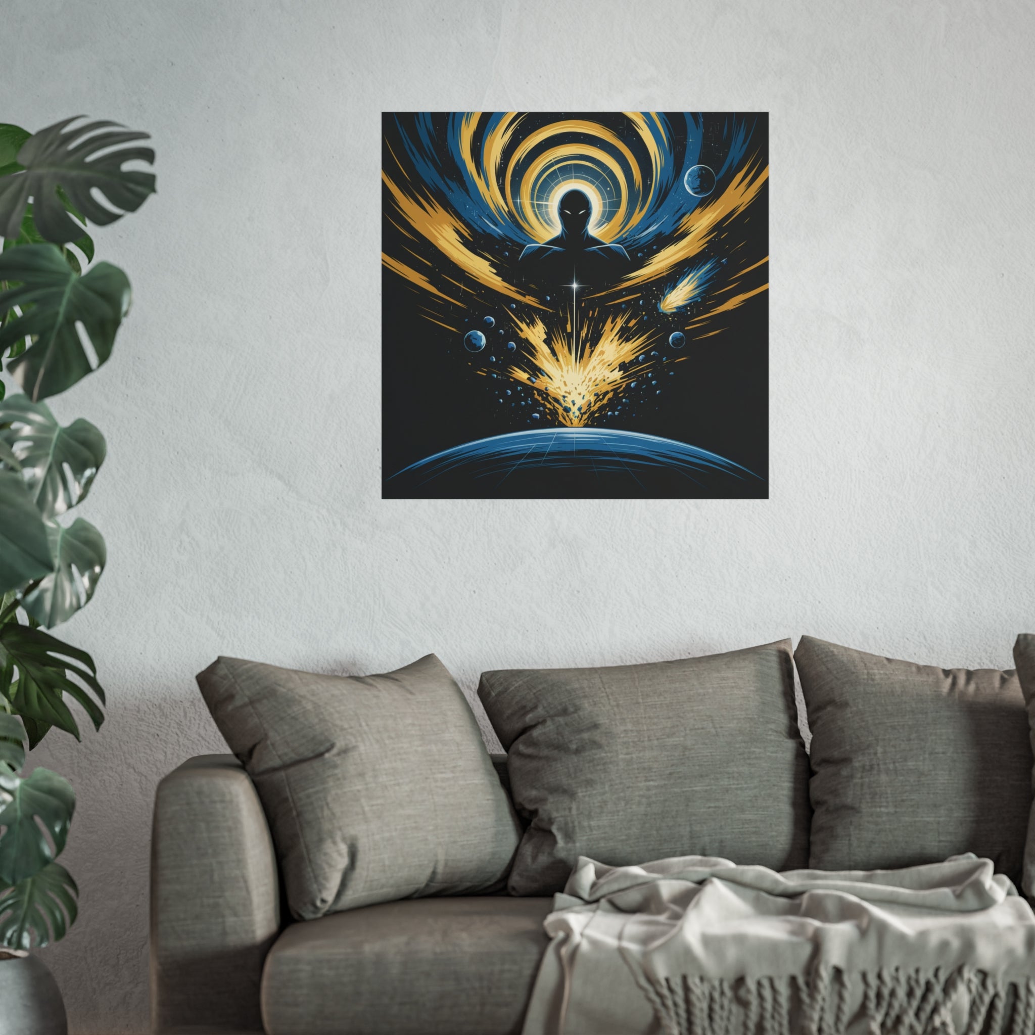 Cosmic Villain Art Print | Epic Sci-Fi Space Poster 18x24