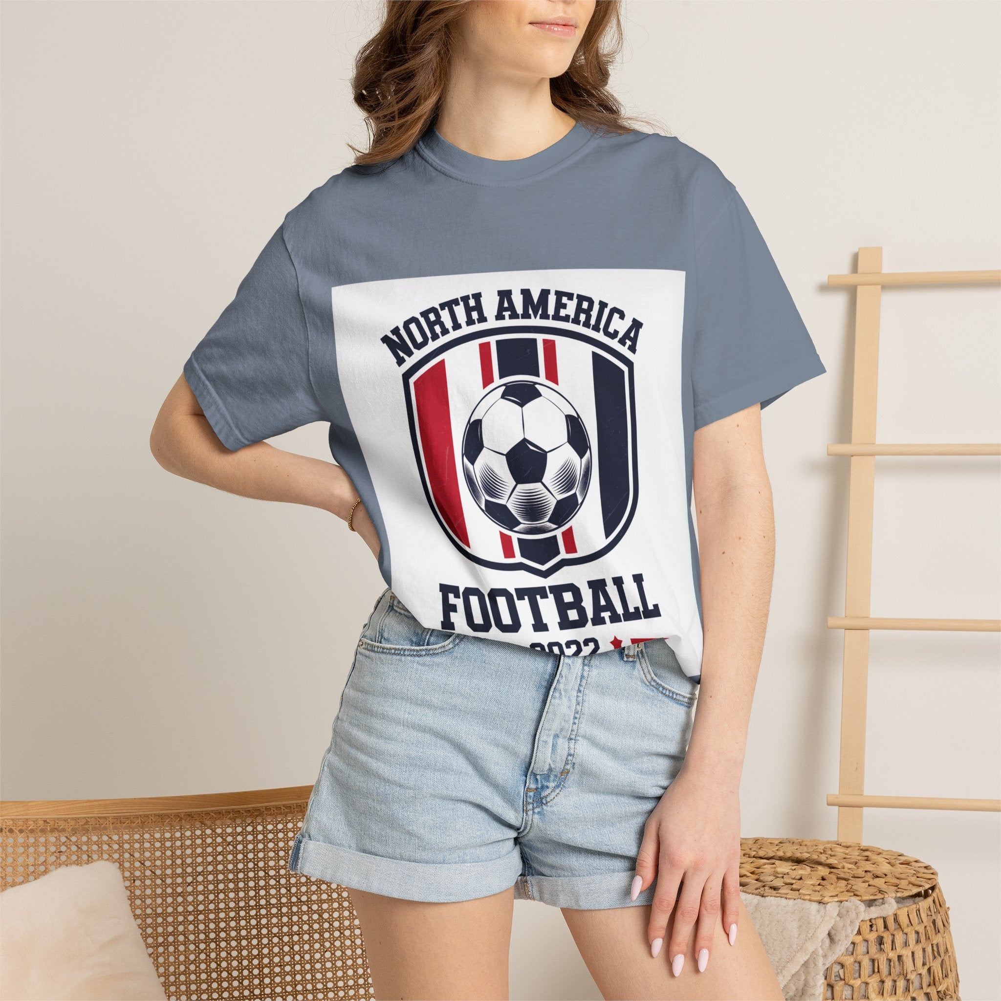 North America Soccer 2026 Vintage Garment Dyed Fan Tee