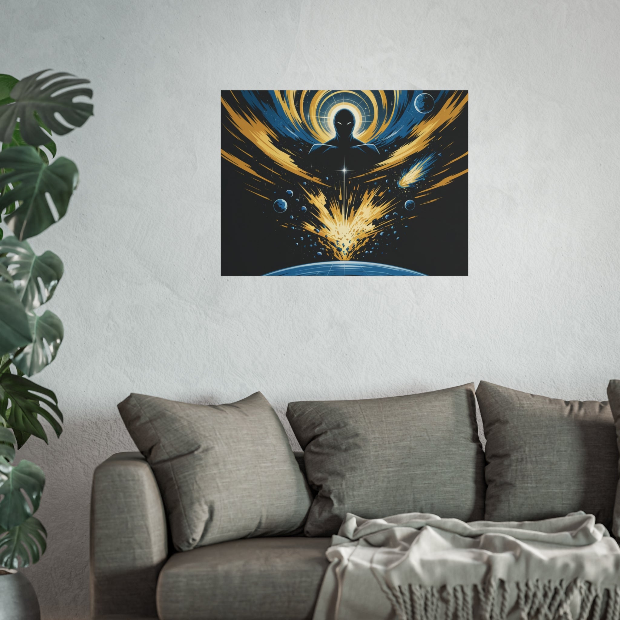 Cosmic Villain Art Print | Epic Sci-Fi Space Poster 18x24