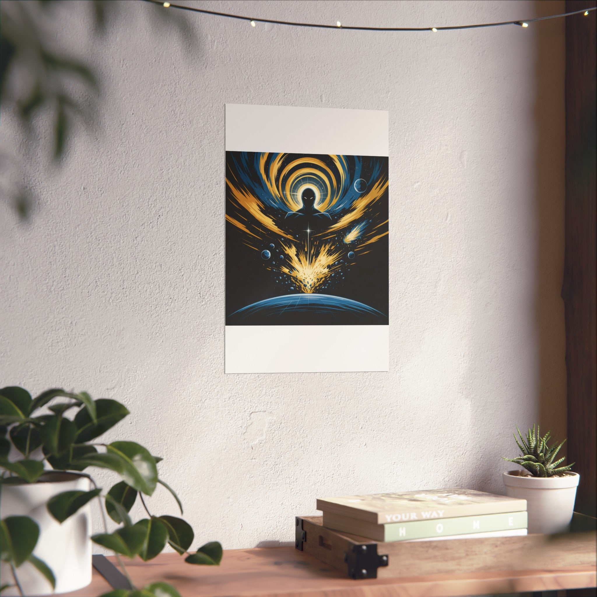 Cosmic Villain Art Print | Epic Sci-Fi Space Poster 18x24