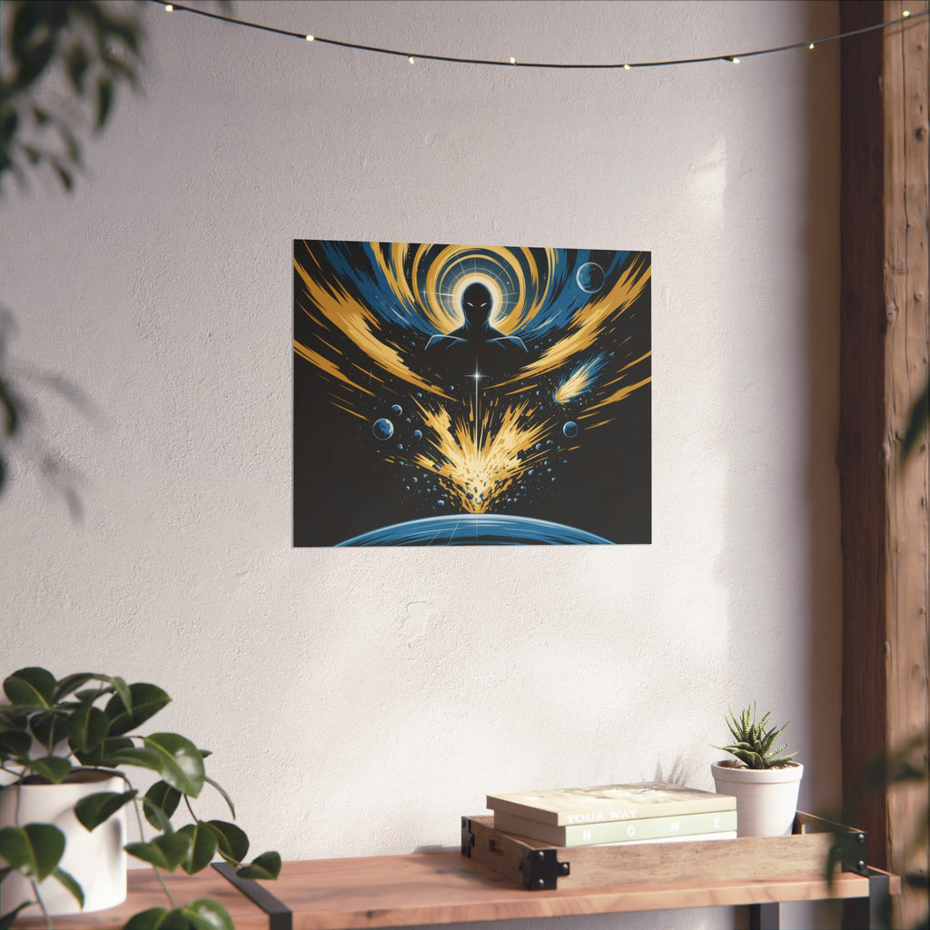 Cosmic Villain Art Print | Epic Sci-Fi Space Poster 18x24