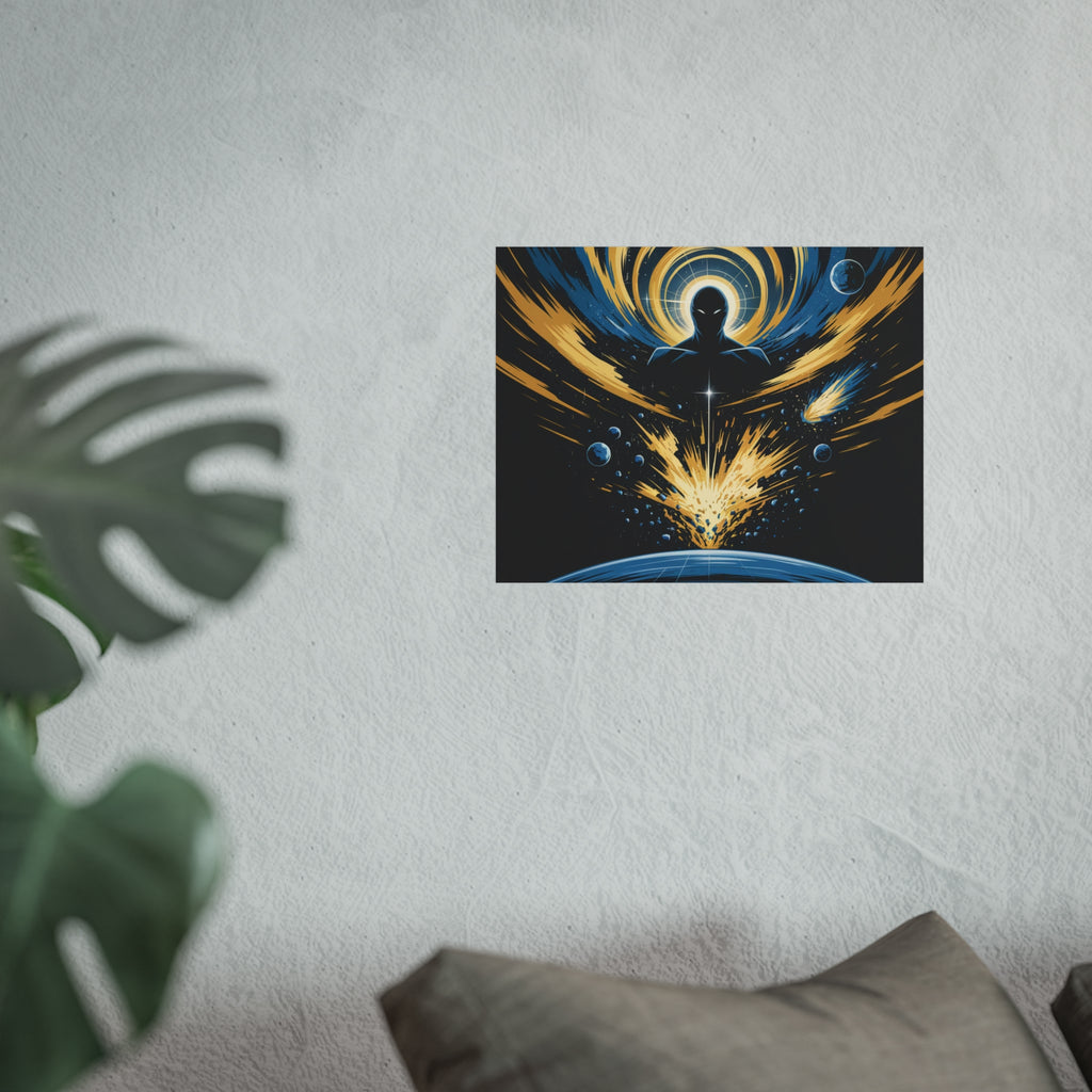 Cosmic Villain Art Print | Epic Sci-Fi Space Poster 18x24