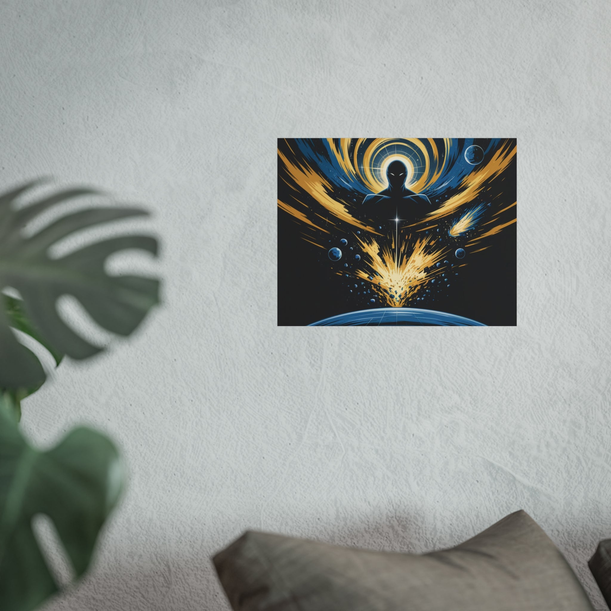 Cosmic Villain Art Print | Epic Sci-Fi Space Poster 18x24