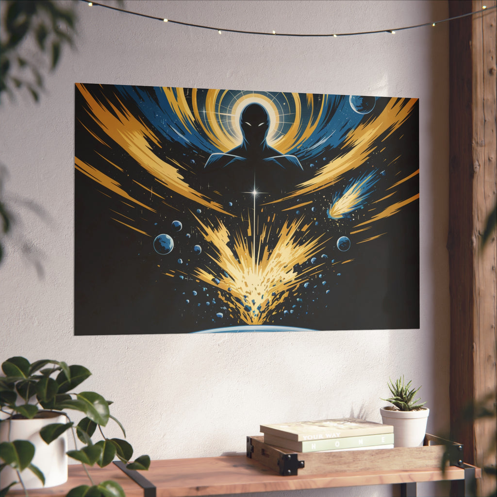 Cosmic Villain Art Print | Epic Sci-Fi Space Poster 18x24