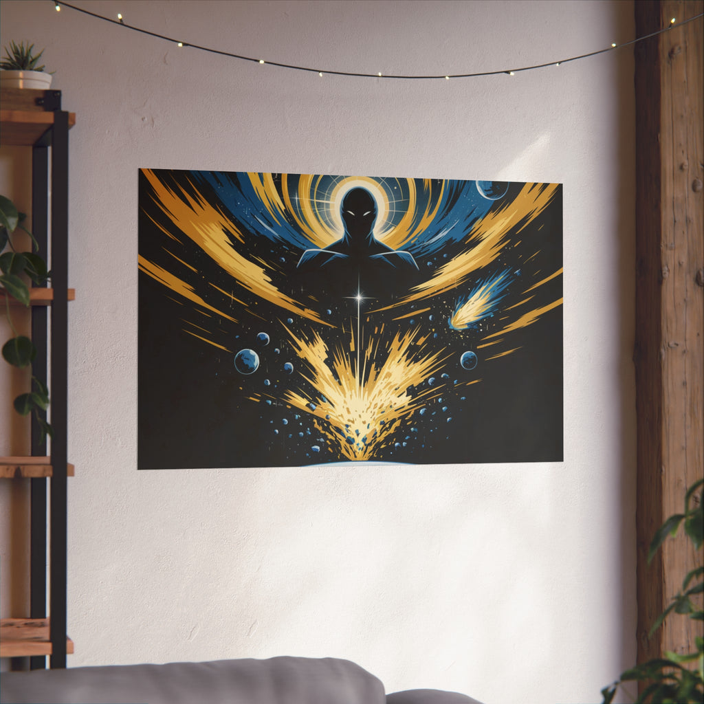 Cosmic Villain Art Print | Epic Sci-Fi Space Poster 18x24
