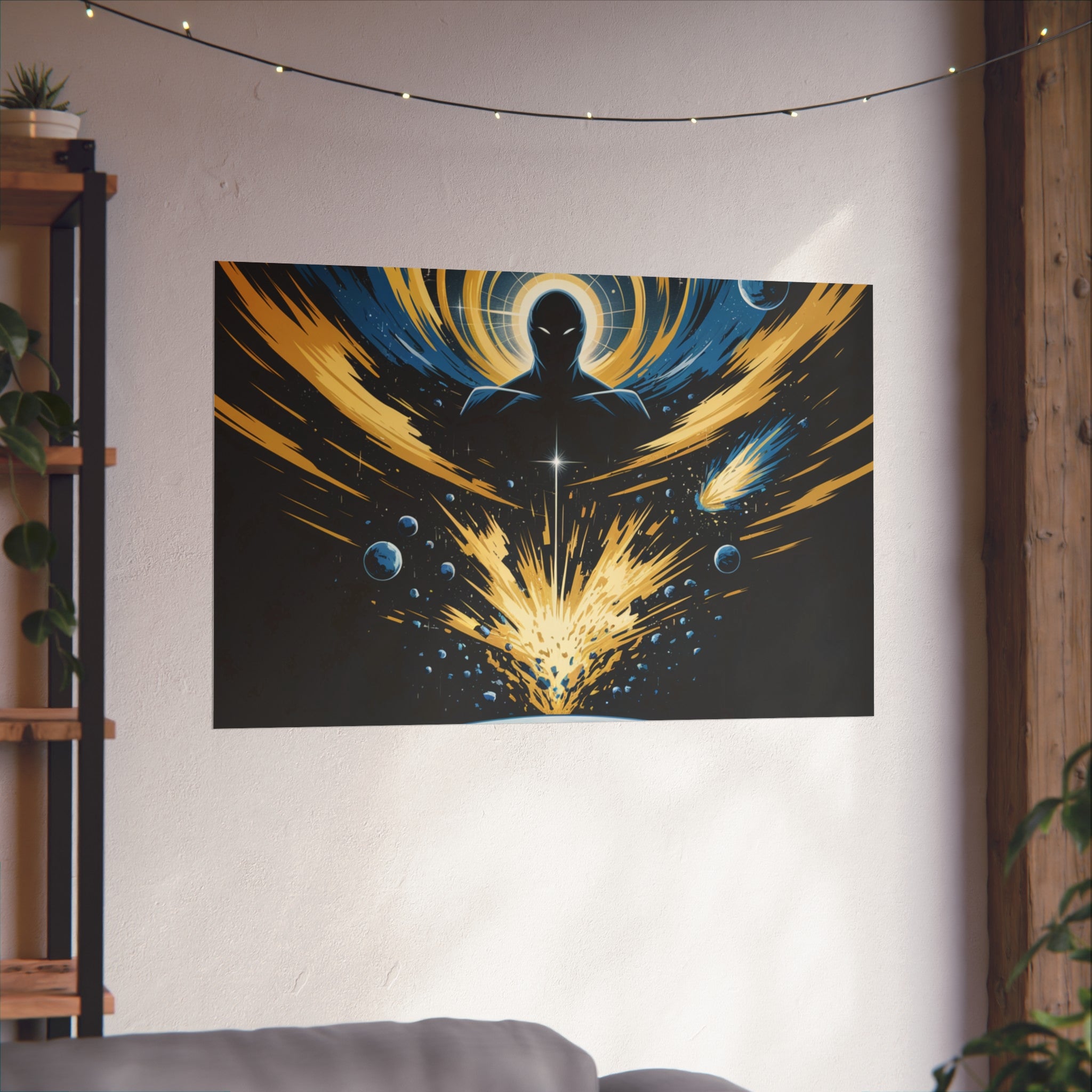 Cosmic Villain Art Print | Epic Sci-Fi Space Poster 18x24