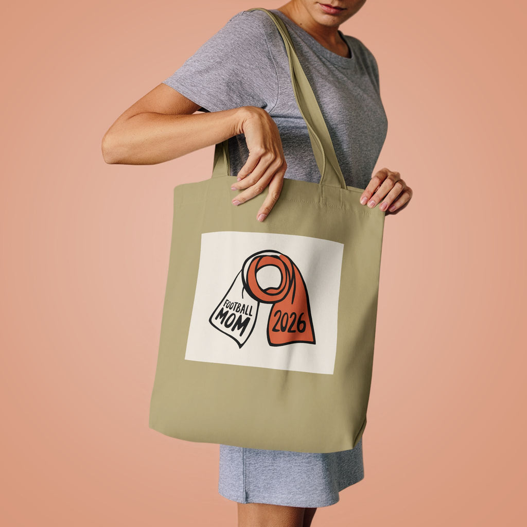 Football Mom Tote Bag | 2026 Soccer Fan Canvas Bag Gift for Women