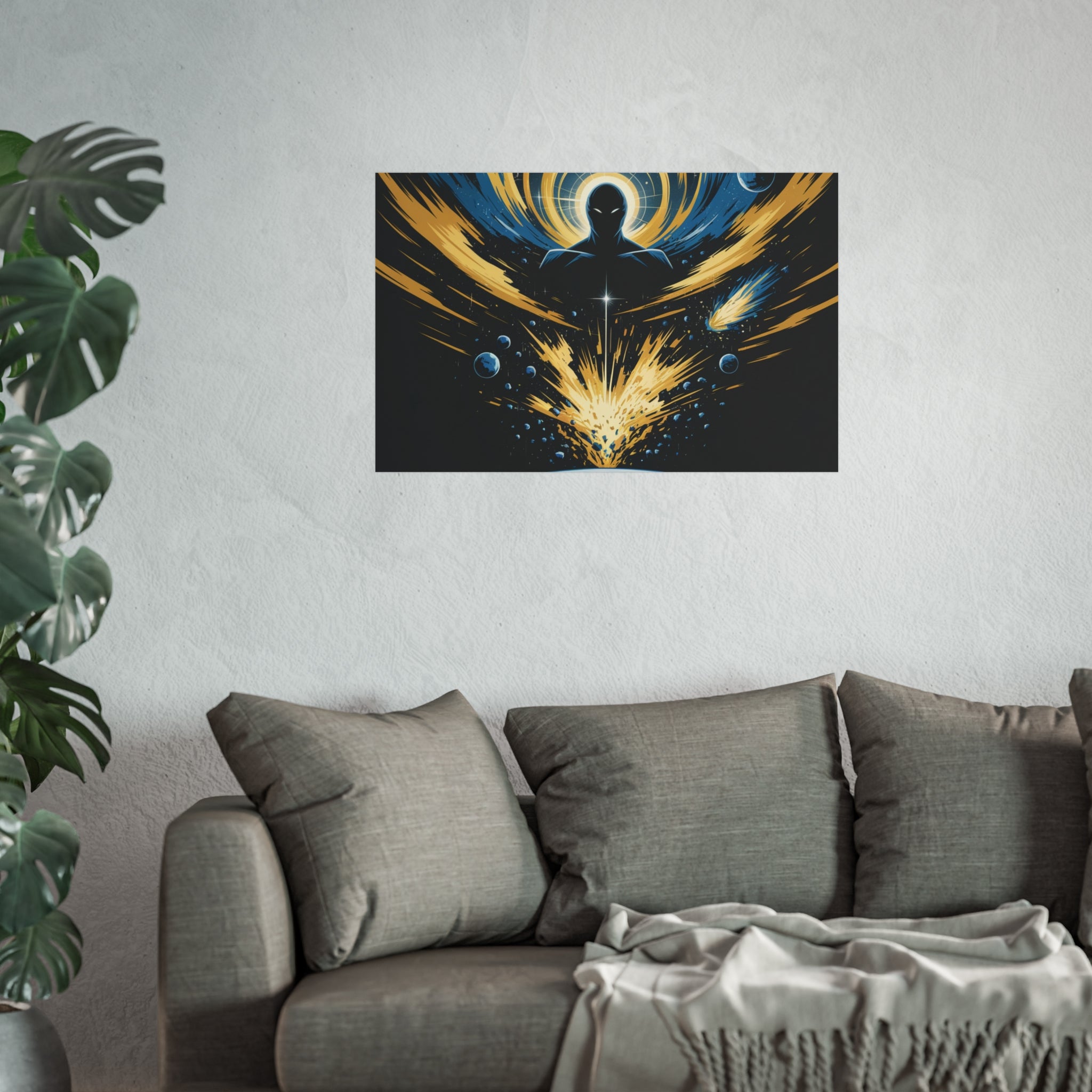 Cosmic Villain Art Print | Epic Sci-Fi Space Poster 18x24
