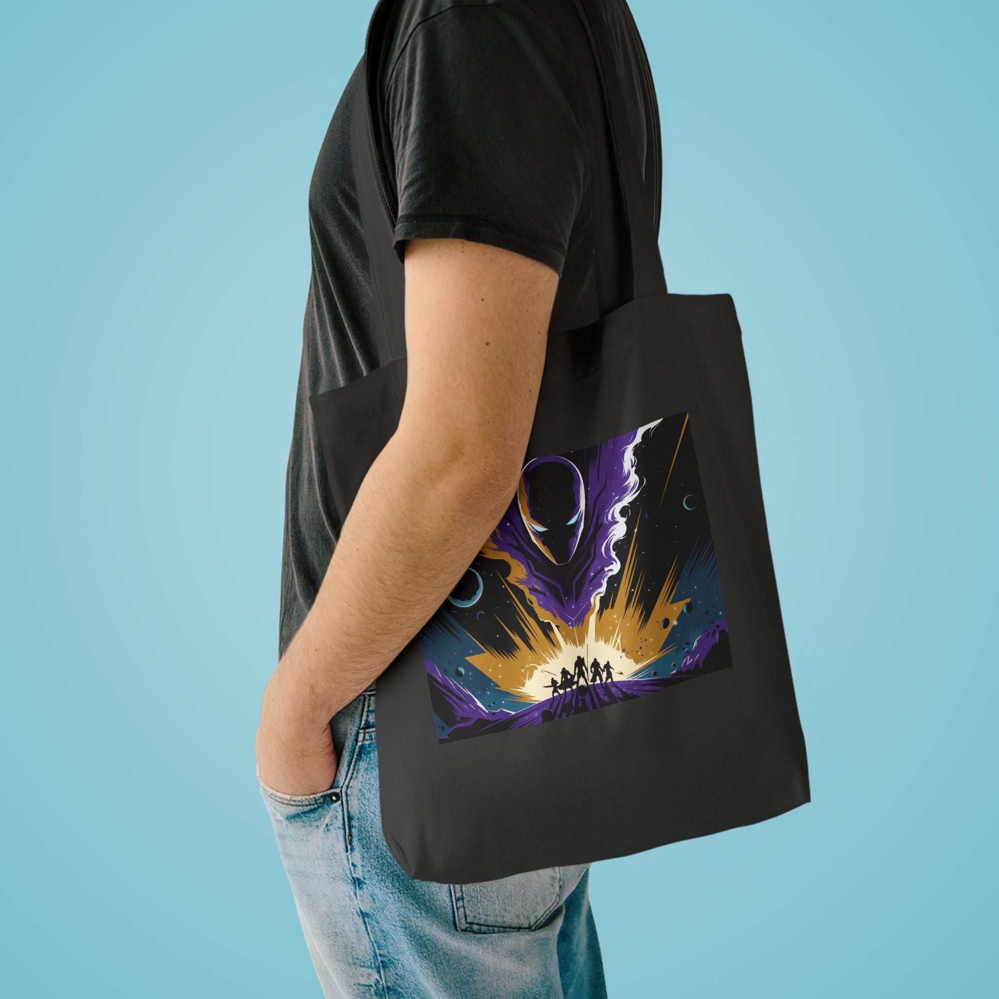 Superhero Fan Tote Bag | Minimalist Hero Canvas Bag