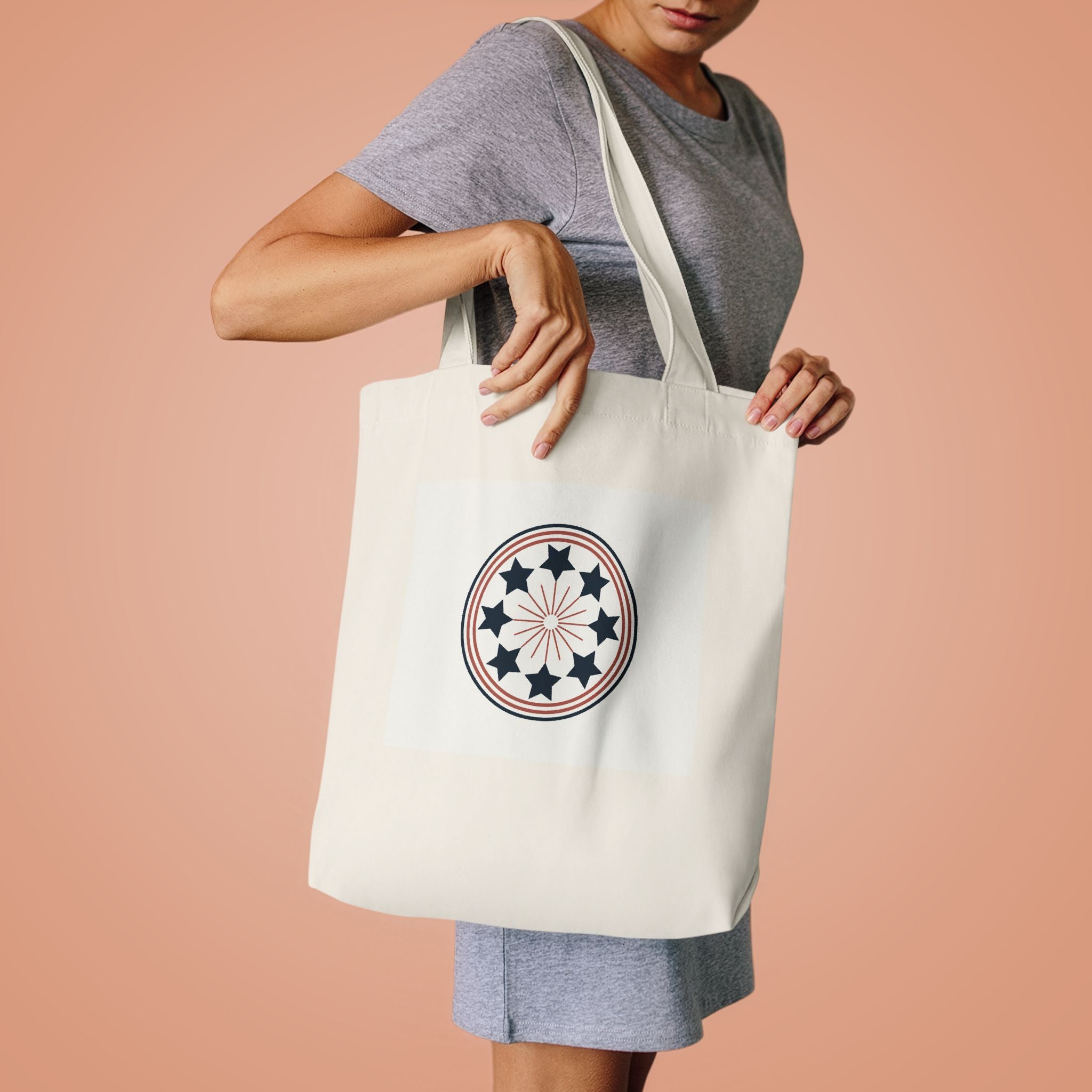 Patriotic Eagle Tote Bag | 4th of July 250th Anniversary Canvas Gift