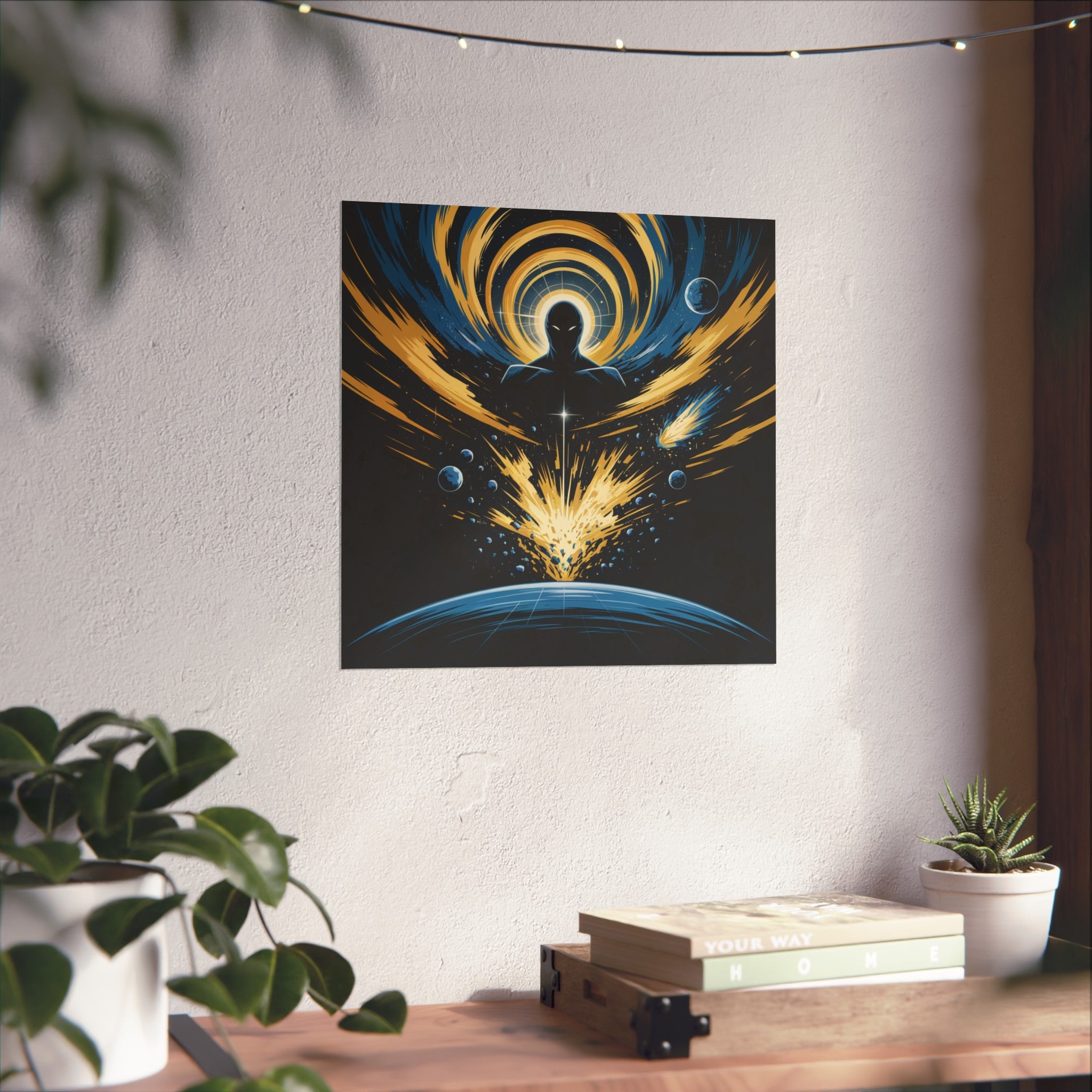 Cosmic Villain Art Print | Epic Sci-Fi Space Poster 18x24