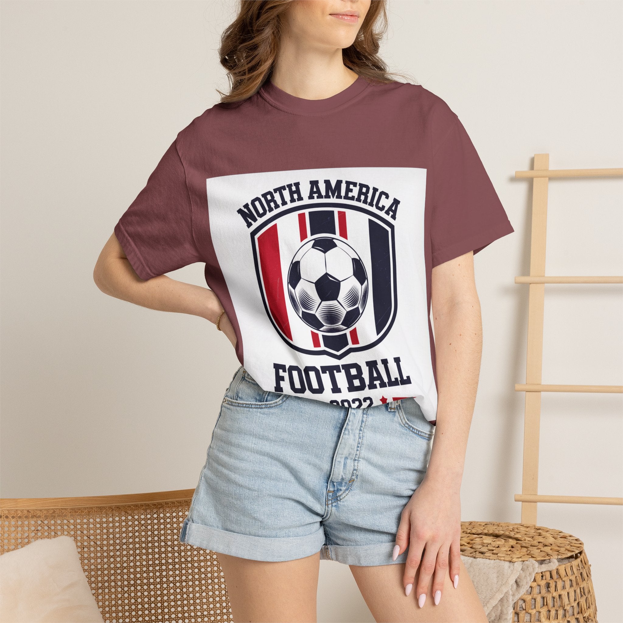 North America Soccer 2026 Vintage Garment Dyed Fan Tee